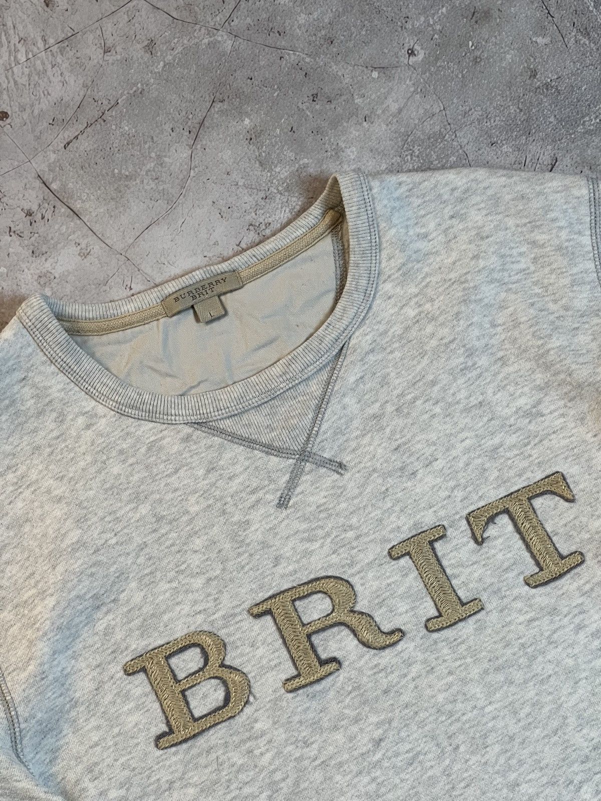 Burberry × Vintage Burberry Brit sweatshirt size l Size US L / EU 52-54 / 3 - 1 Thumbnail
