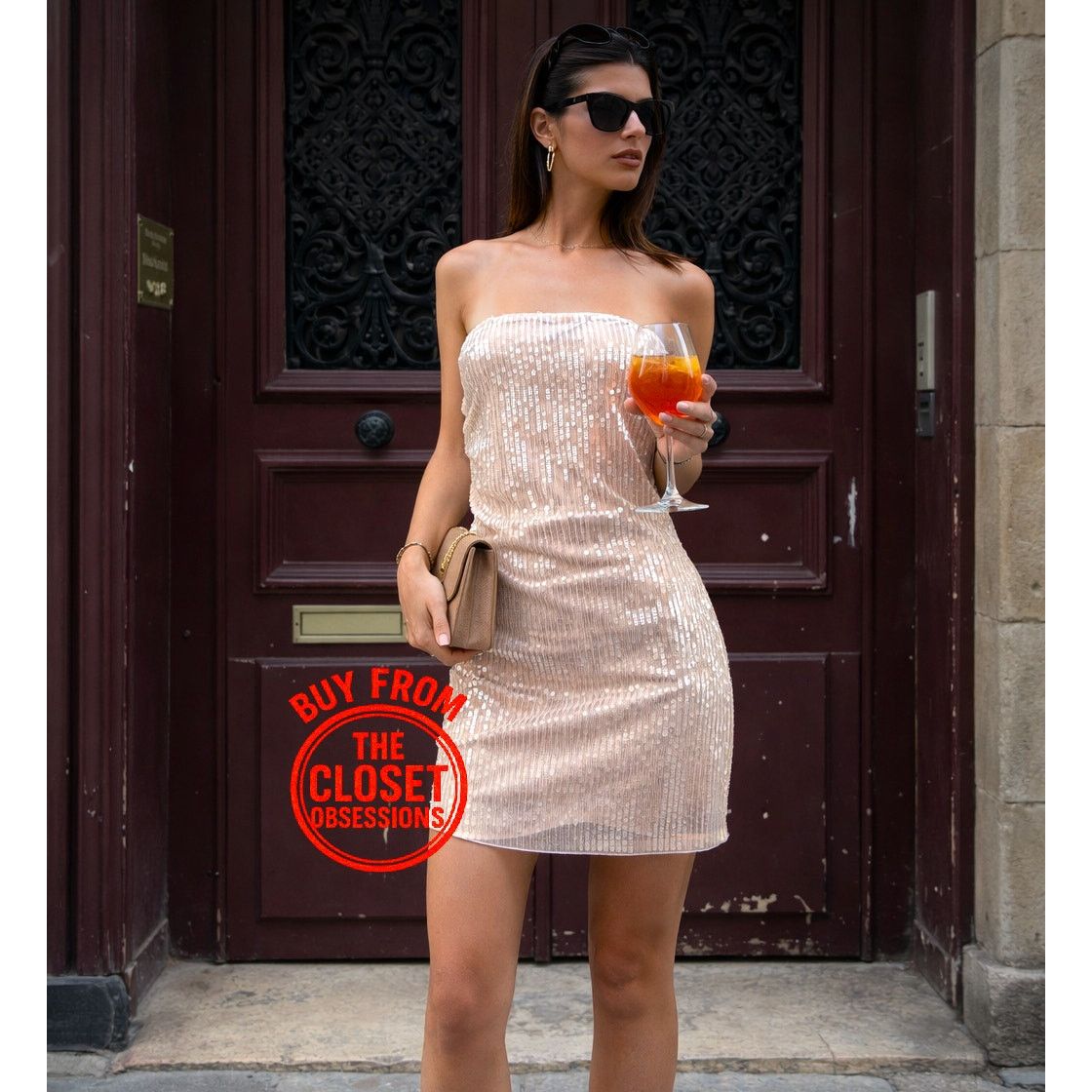 Zara ZARA Strapless Sequin Mini Dress NWT Size L / US 10 / IT 46 - 5 Thumbnail