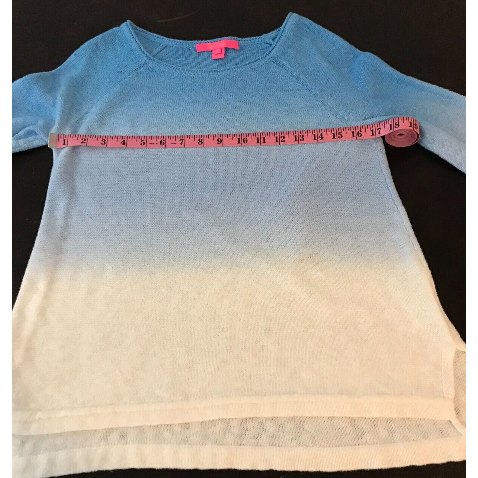 Lilly Pulitzer Lilly Pulitzer Jody Zanzibar Blue Dip Dye Ombre Sweater Size S / US 4 / IT 40 - 5 Thumbnail