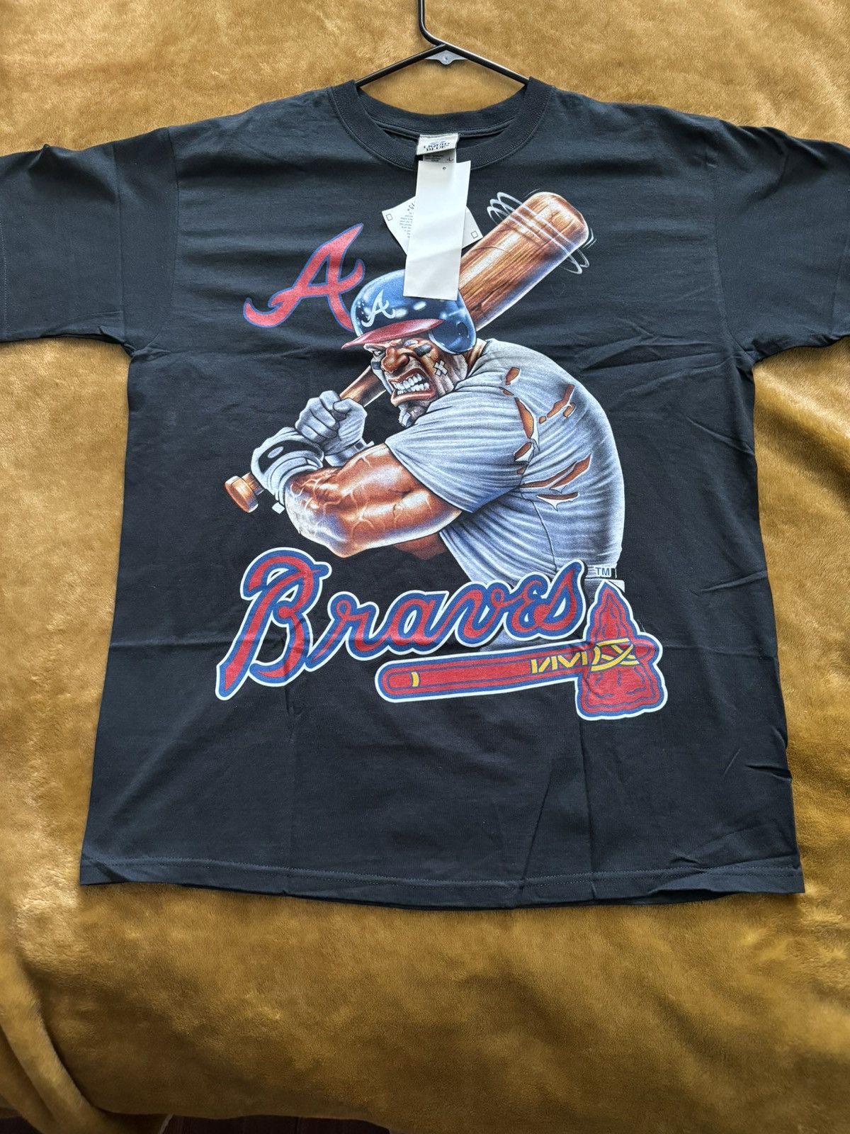 Vintage Vintage 90s Atlanta Braves Roid Rage Liquid Blue Large Size US L / EU 52-54 / 3 - 8 Thumbnail