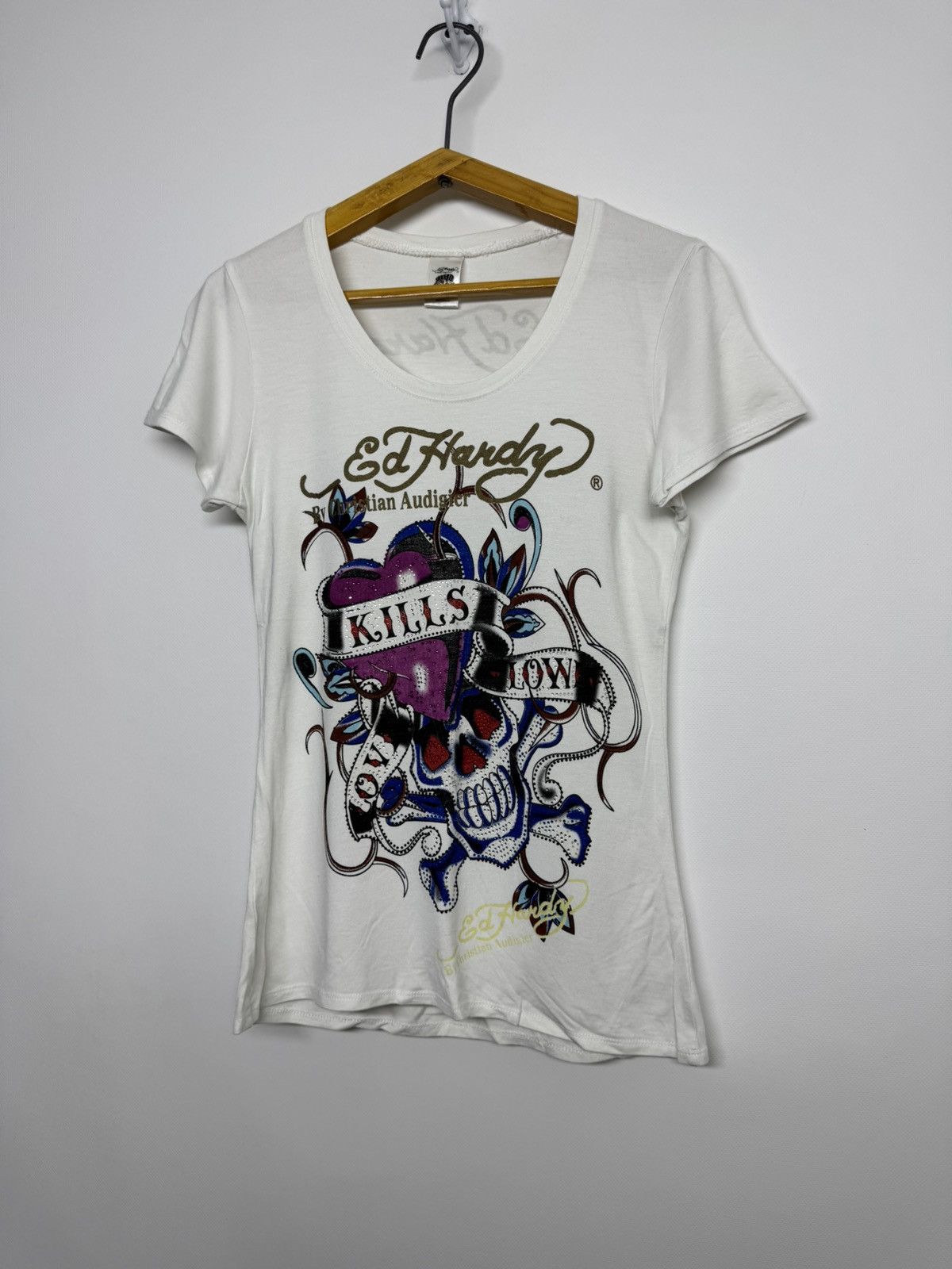 Ed Hardy Vintage Ed Hardy Rare Christian Audigier T-Shirt Size M / US 6-8 / IT 42-44 - 5 Thumbnail