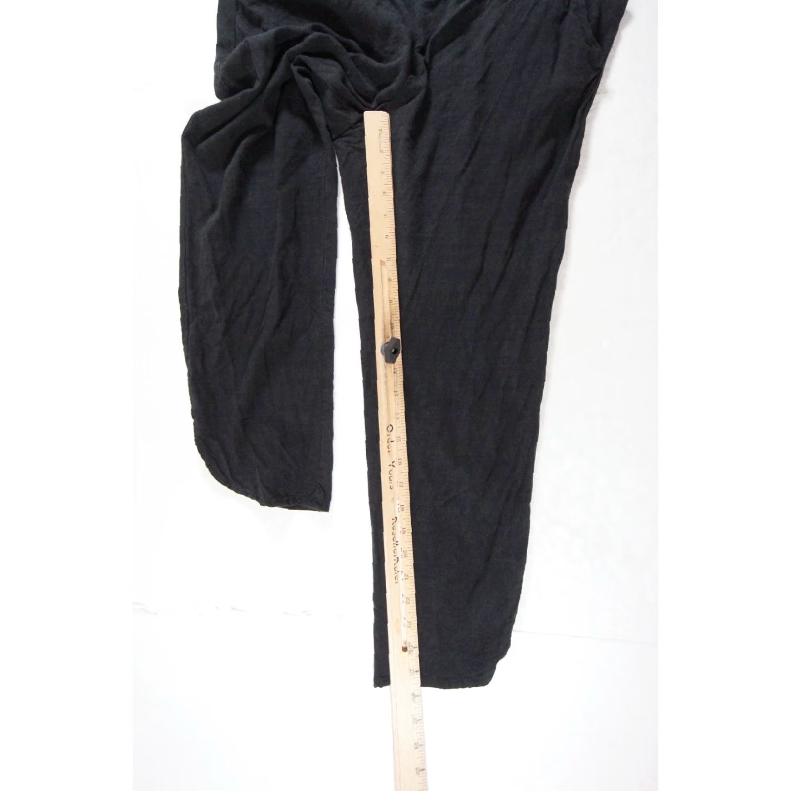 Marine Layer Marine Layer Women's Pants Large Black Lightweight Tencel Stretch Casual Ankle Size 36" / US 14 / IT 50 - 7 Thumbnail