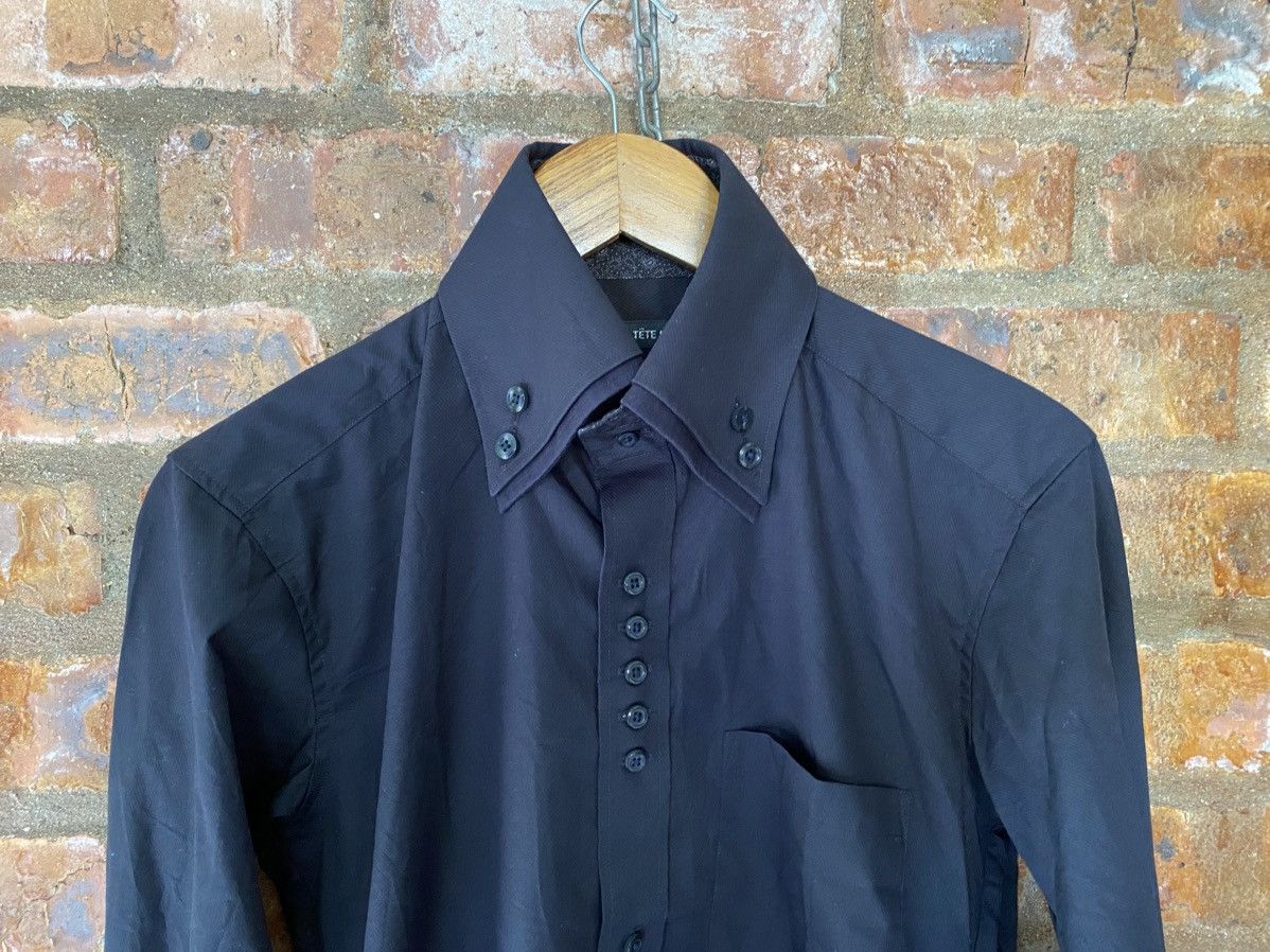 Tete Homme 2000s Tete Homme black vampire double collar multi button Size US M / EU 48-50 / 2 - 3 Thumbnail