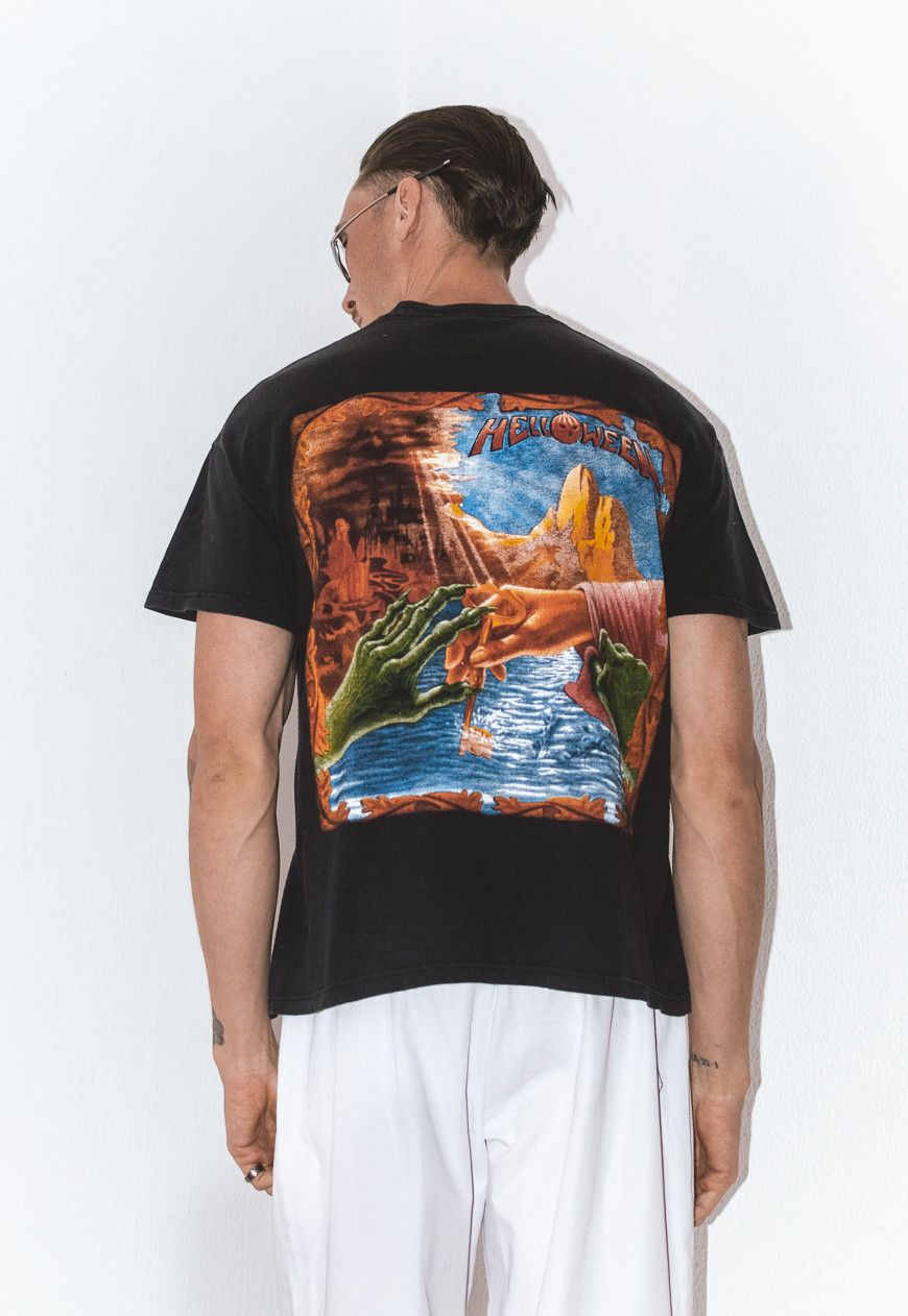 Vintage Helloween 90s German Metal Band Shirt Graphic Tee Vintage Size US M / EU 48-50 / 2 - 2 Thumbnail