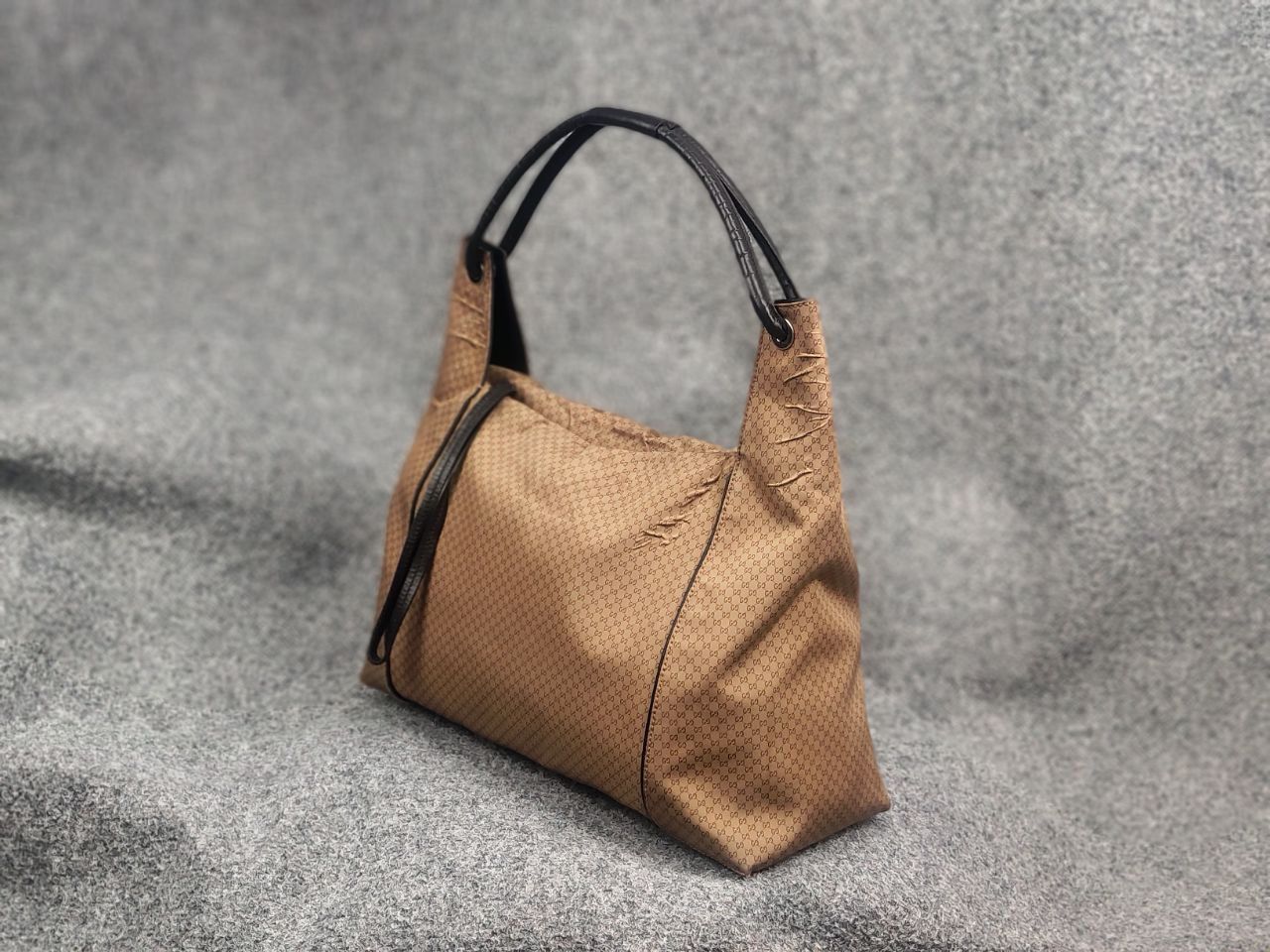 Gucci Gucci Vintage Monogram GG Zip Nylon hobo shoulder Bag defect Size ONE SIZE - 3 Thumbnail