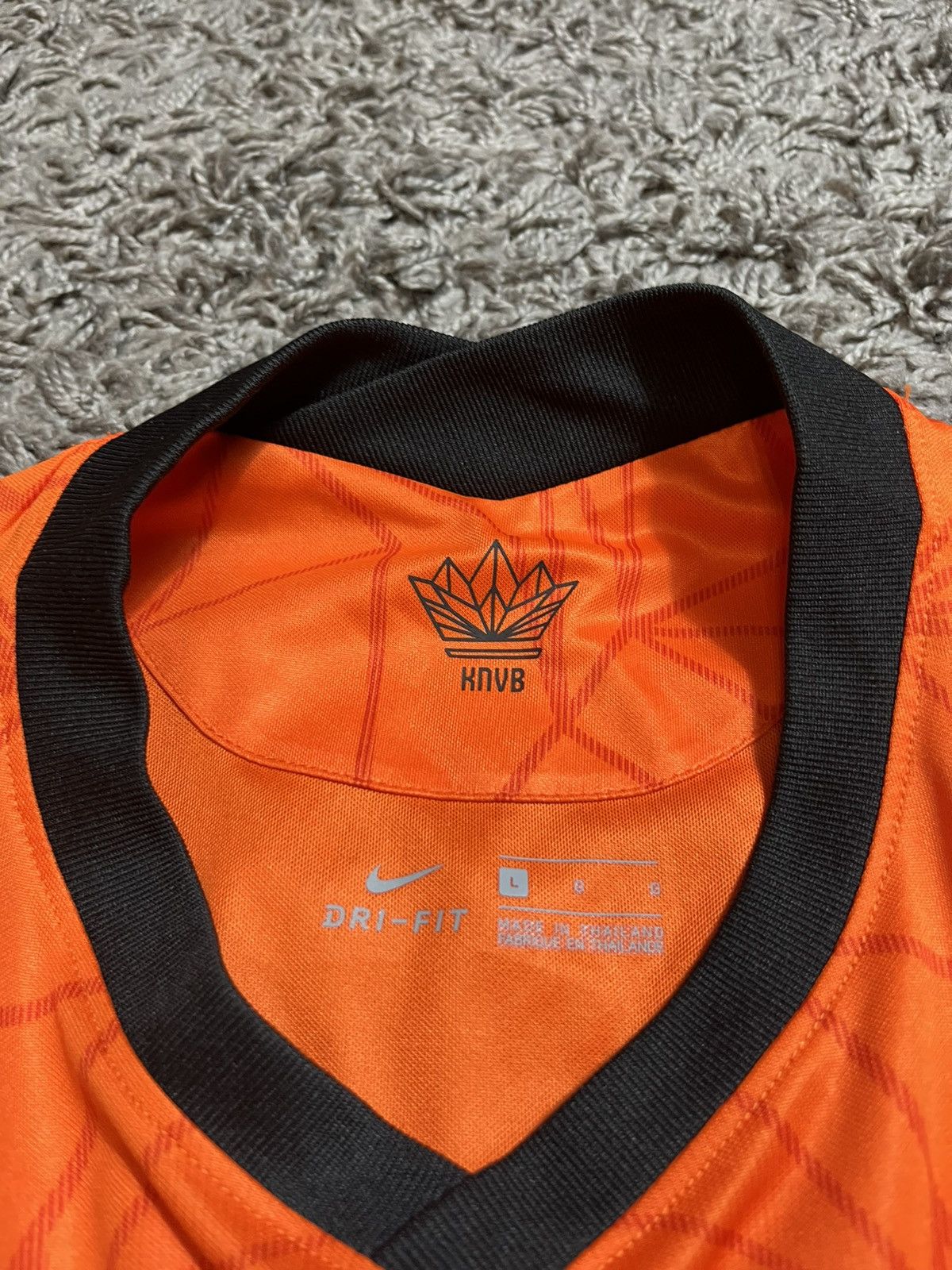 Nike NIKE NETHERLANDS 2020/21 TRIKOT SOCCER JERSEY SIZE L Size US L / EU 52-54 / 3 - 5 Thumbnail