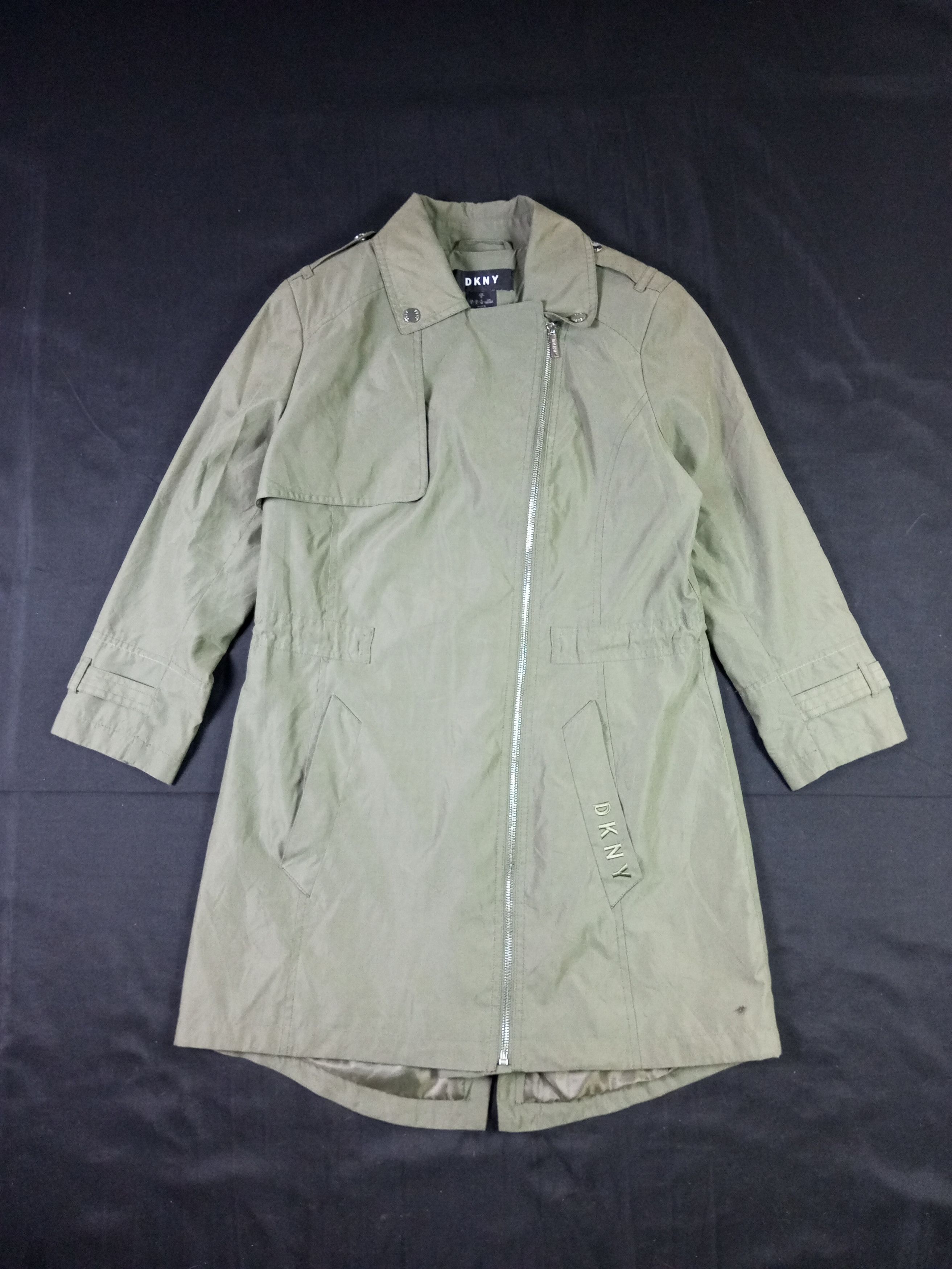 DKNY × Donna Karan Vintage DKNY Donna Karan Fish Tail Parka Jacket Size US S / EU 44-46 / 1 - 1 Thumbnail