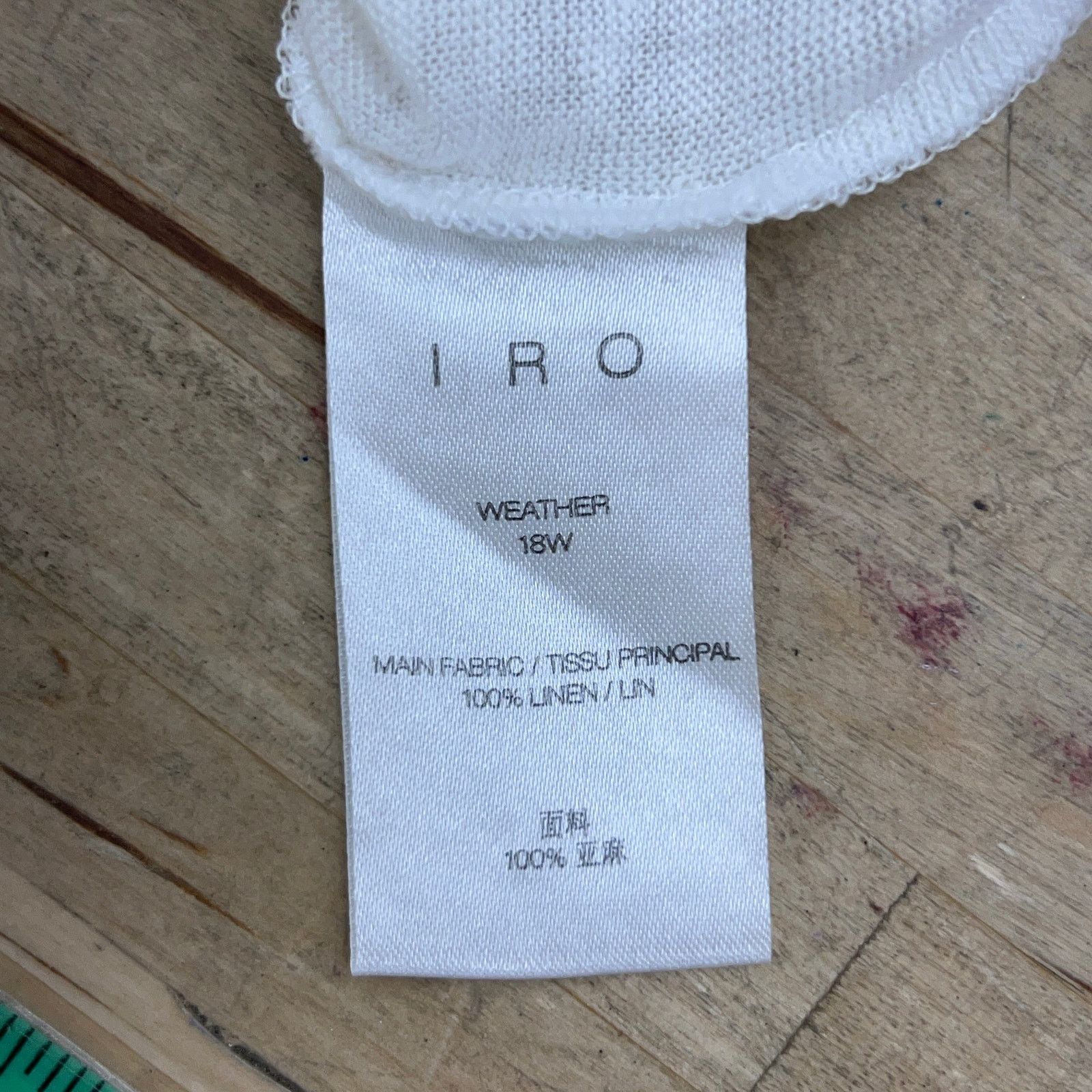 Iro IRO Paris Size S Tunic Top Cowl Neck Long Sleeve Linen White Size S / US 4 / IT 40 - 13 Thumbnail