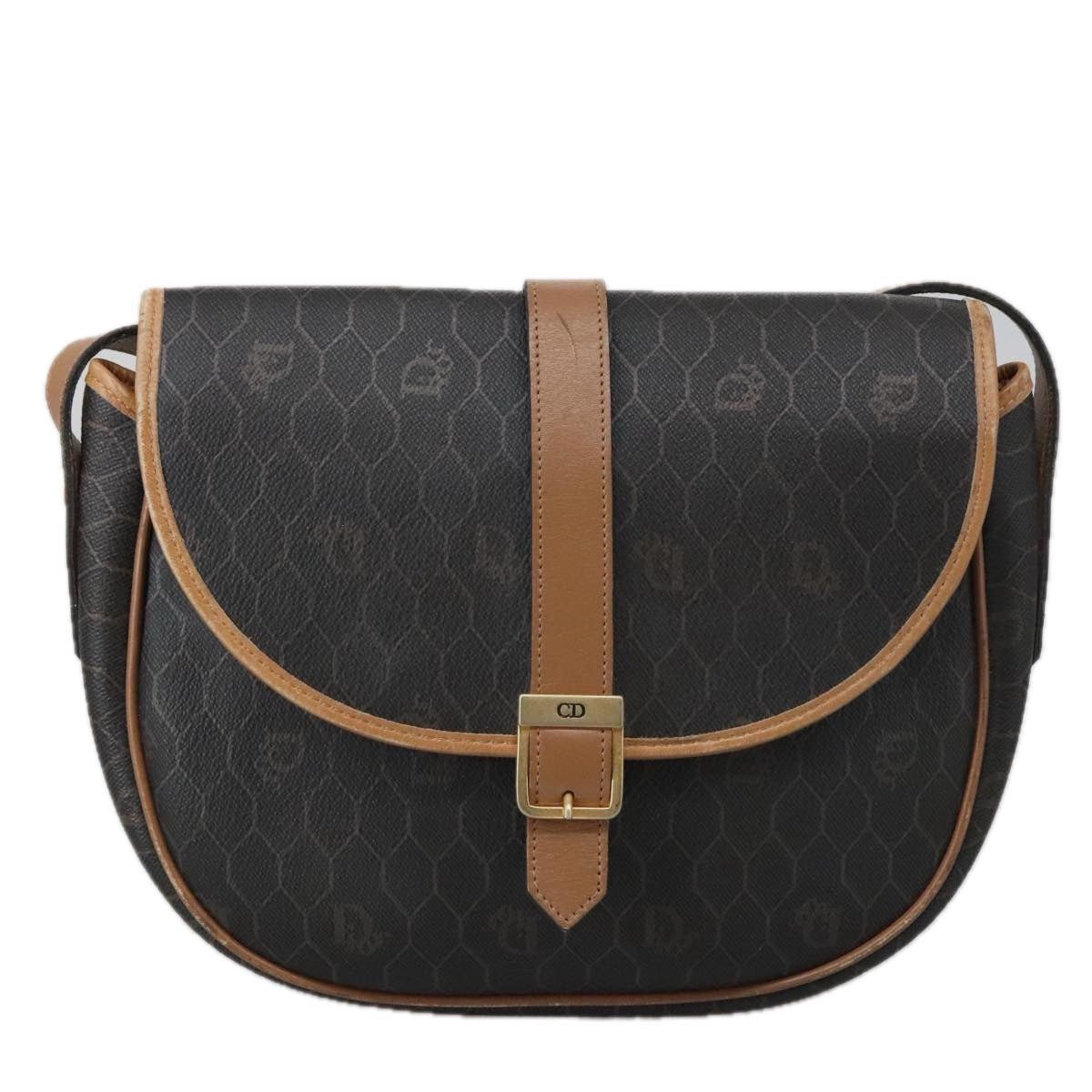 Dior DIOR Honeycomb Canvas Shoulder Bag Pvc Leather Black Size ONE SIZE - 2 Thumbnail