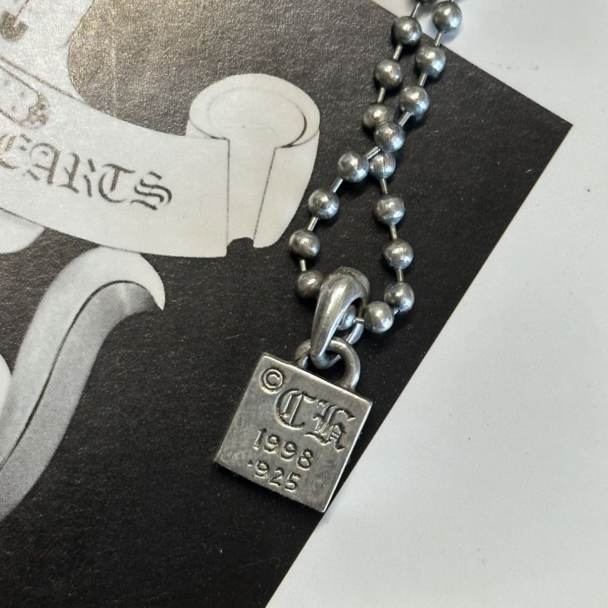 アクセサリー Chrome Hearts framed flrl CHROME HEARTS FRAMED FLORAL PENDANT - remolquesrobert.com