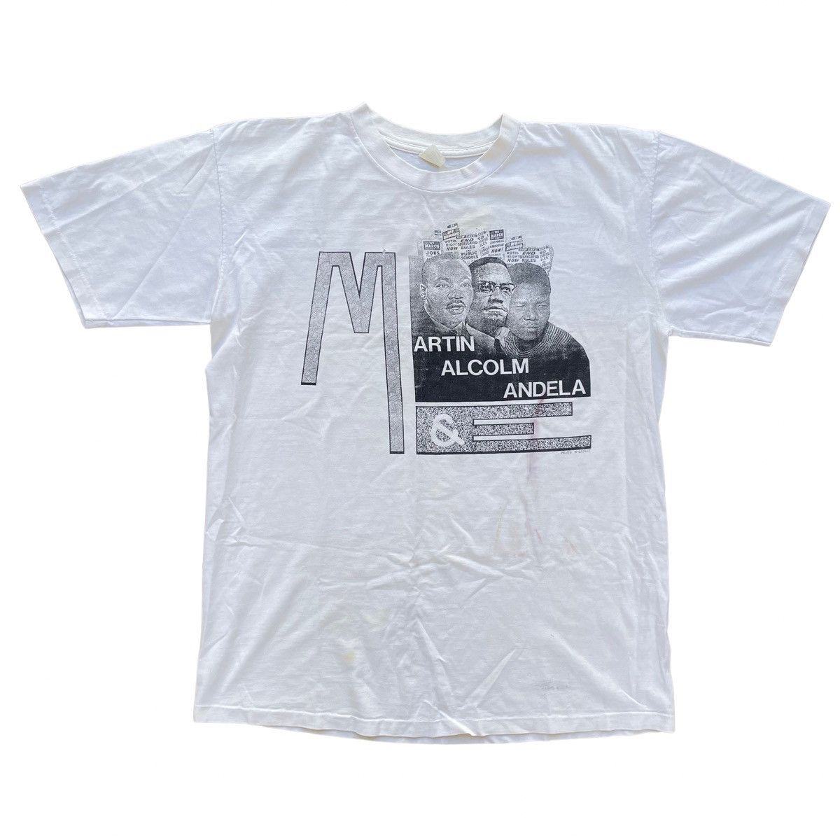 Vintage Malcolm X Martin Luther King Nelson Mandela Shirt