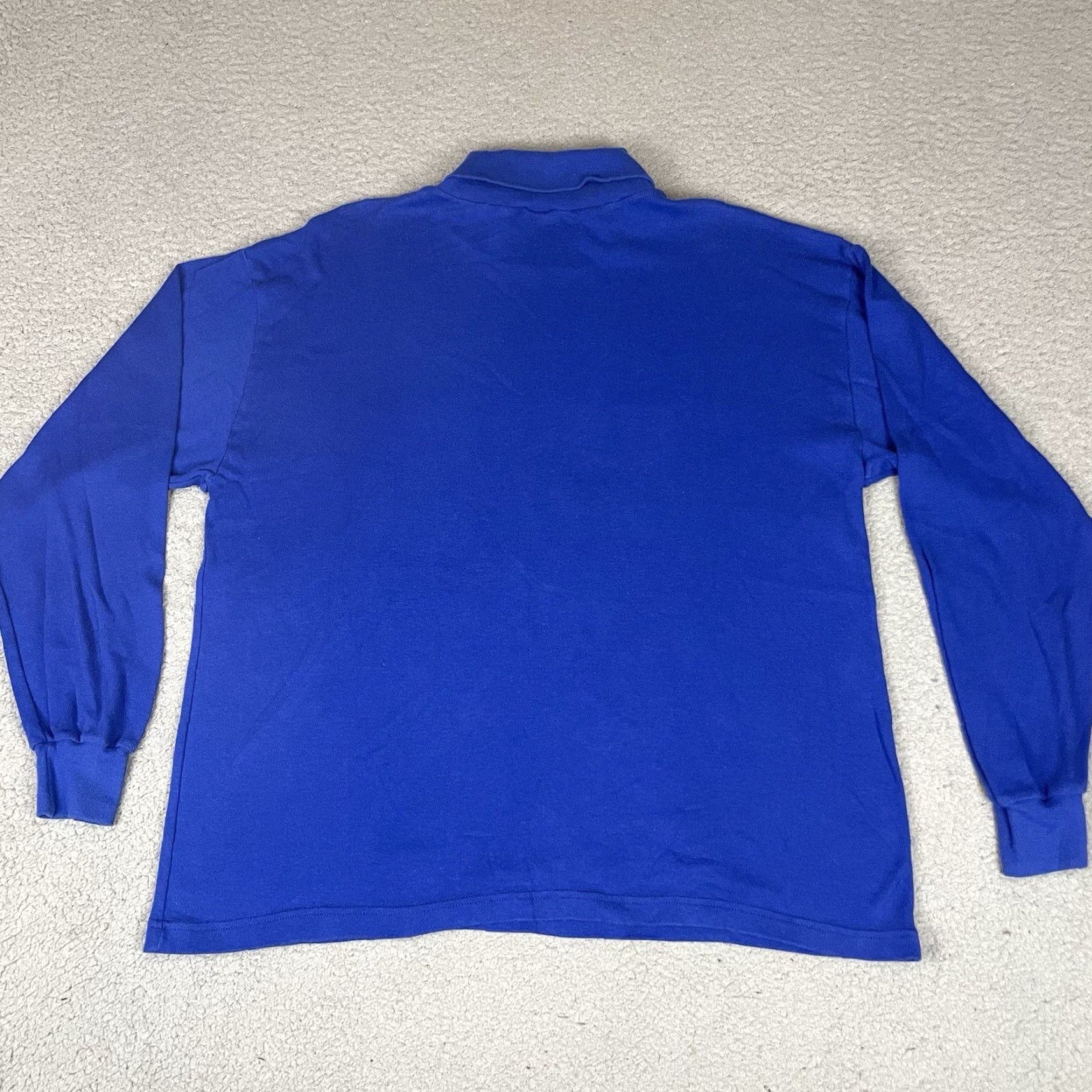Vintage VINTAGE Steeple Chase T Shirt Adult XL Blue 80s 90s Turtleneck USA Made 50/50 Size US XL / EU 56 / 4 - 6 Thumbnail