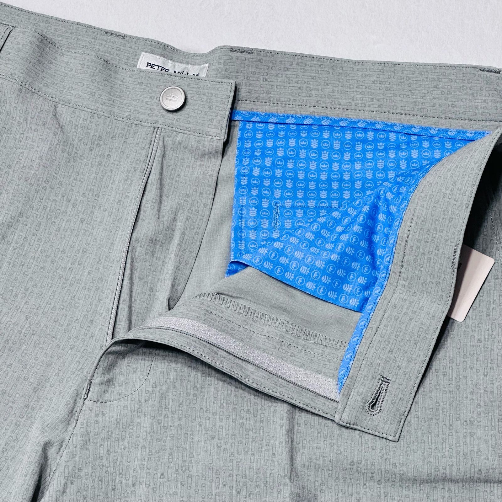 Peter Millar Peter Millar CS Men’s 36 Grey Quick Dry Hybrid Golf Shorts Size US 36 / EU 52 - 7 Thumbnail
