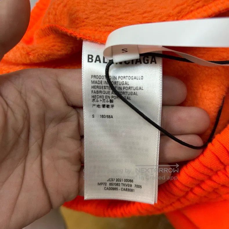 Balenciaga Balenciaga size S Double B Logo Neon Orange Sports Shorts, Size US 27 - 4 Thumbnail