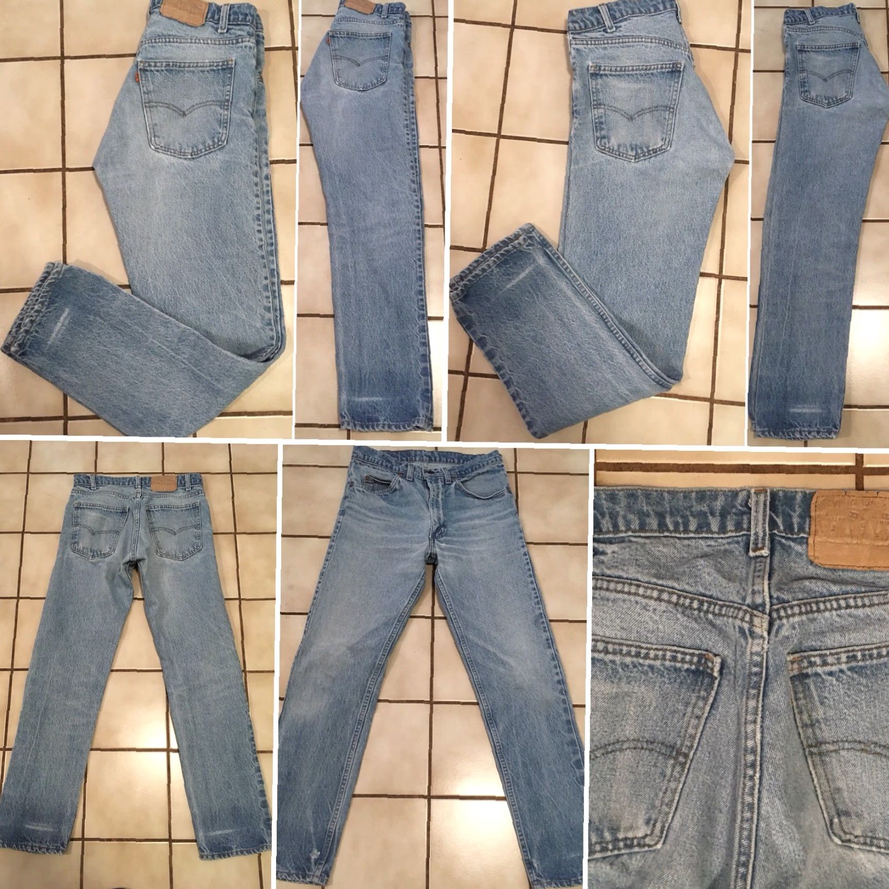 Vintage VINTAGE Levi’s Orange Tab Jeans Distressed From Wear 31 x 31 Denim Blue 1970s Womens Men’s? Size US 31 - 7 Thumbnail