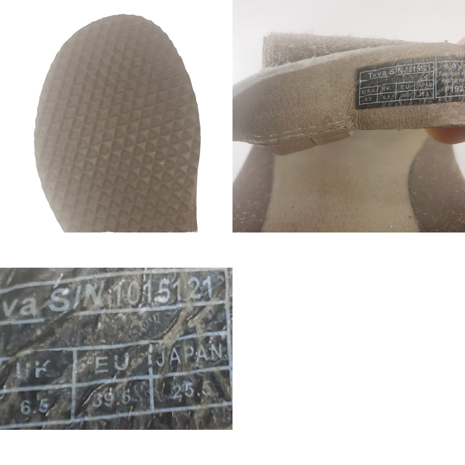 Teva VINTAGE: No Teva Sandal Women Strappy Wedge Beige Leather Hook & Loop 8.5 Size Sandal Womens Casual Shoes 39.5 EU 6.5 UK Size US 9 / IT 39 - 9 Thumbnail