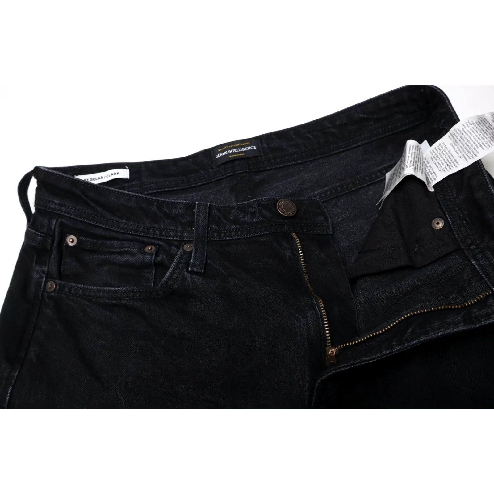 Jack & Jones Jack & Jones Jeans Regular Clark Jeans Men's W31/L34 Black Denim Zip Fly Size US 31 - 4 Thumbnail