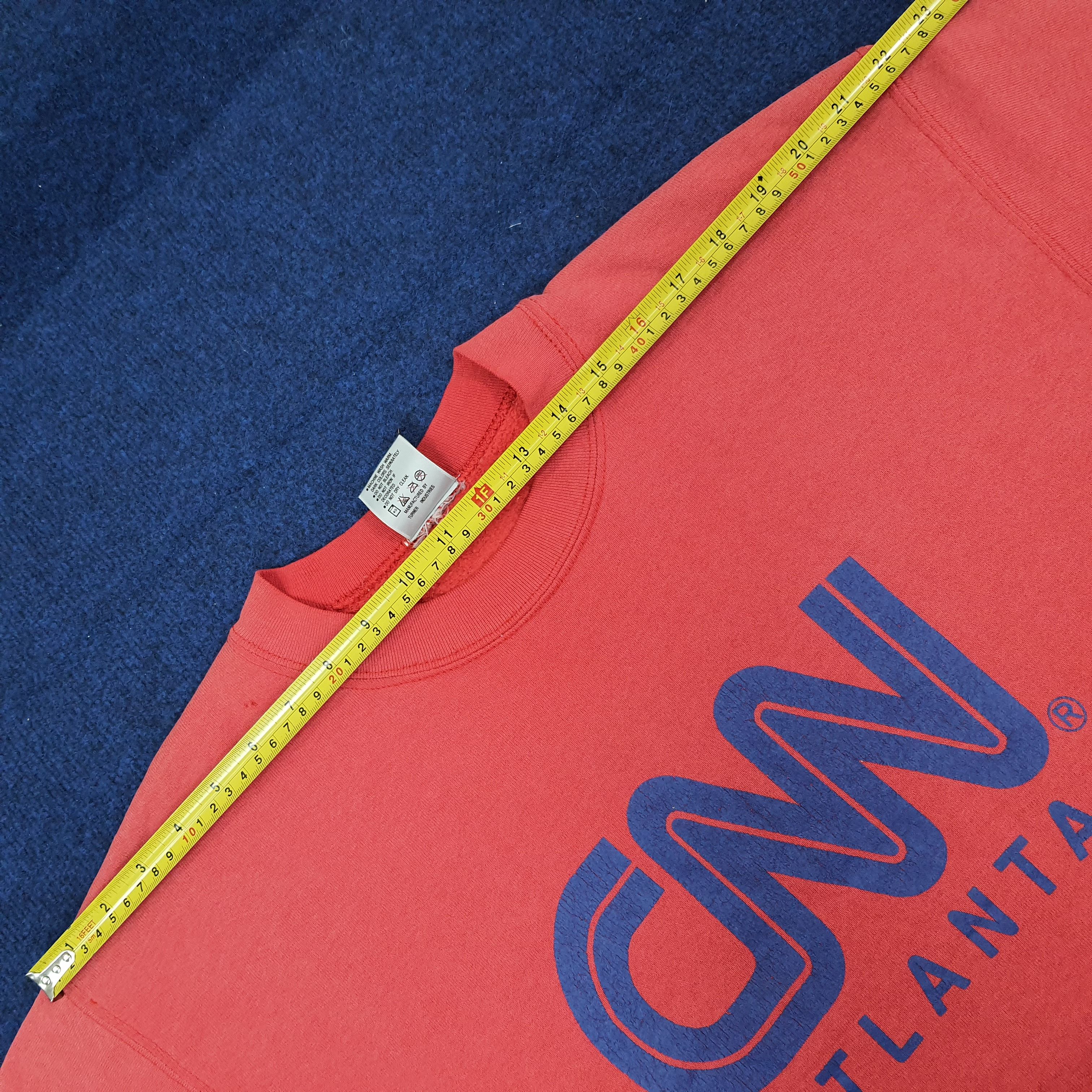 Vintage Vintage CNN Atlanta Sweatshirt C227N22 Size US M / EU 48-50 / 2 - 9 Thumbnail