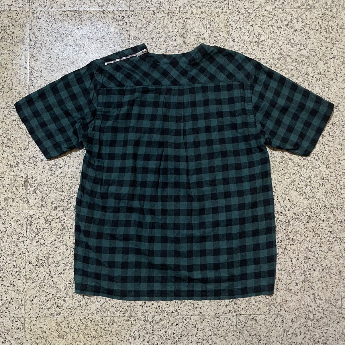 Sacai Sacai SS17 Buffalo Check Plaid Shirt w/ Shoulder Zipper RARE Size US L / EU 52-54 / 3 - 23 Thumbnail
