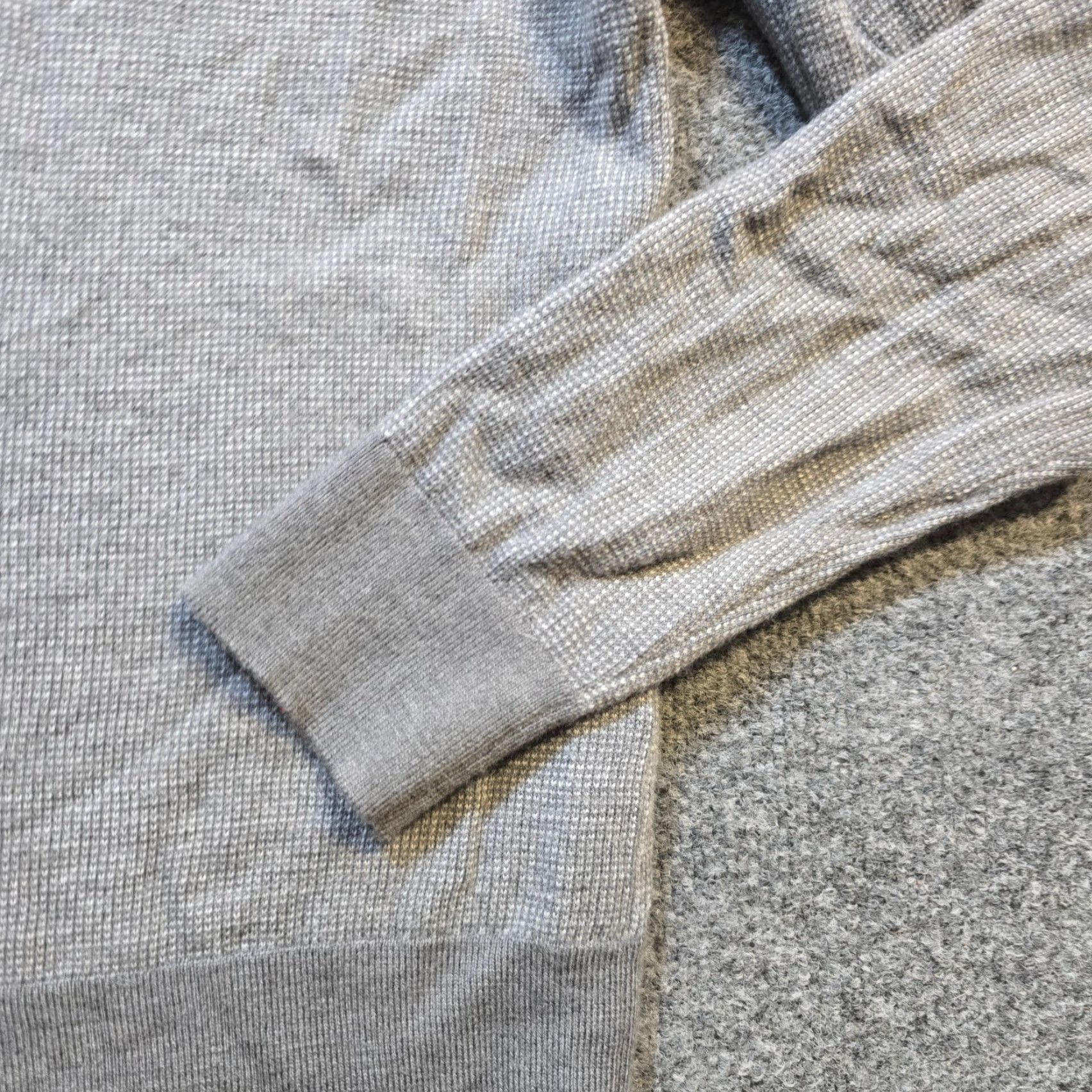 Banana Republic Banana Republic Mens Sweater Size Medium Gray Thermal Merino Wool Casual Basic Size US M / EU 48-50 / 2 - 4 Thumbnail