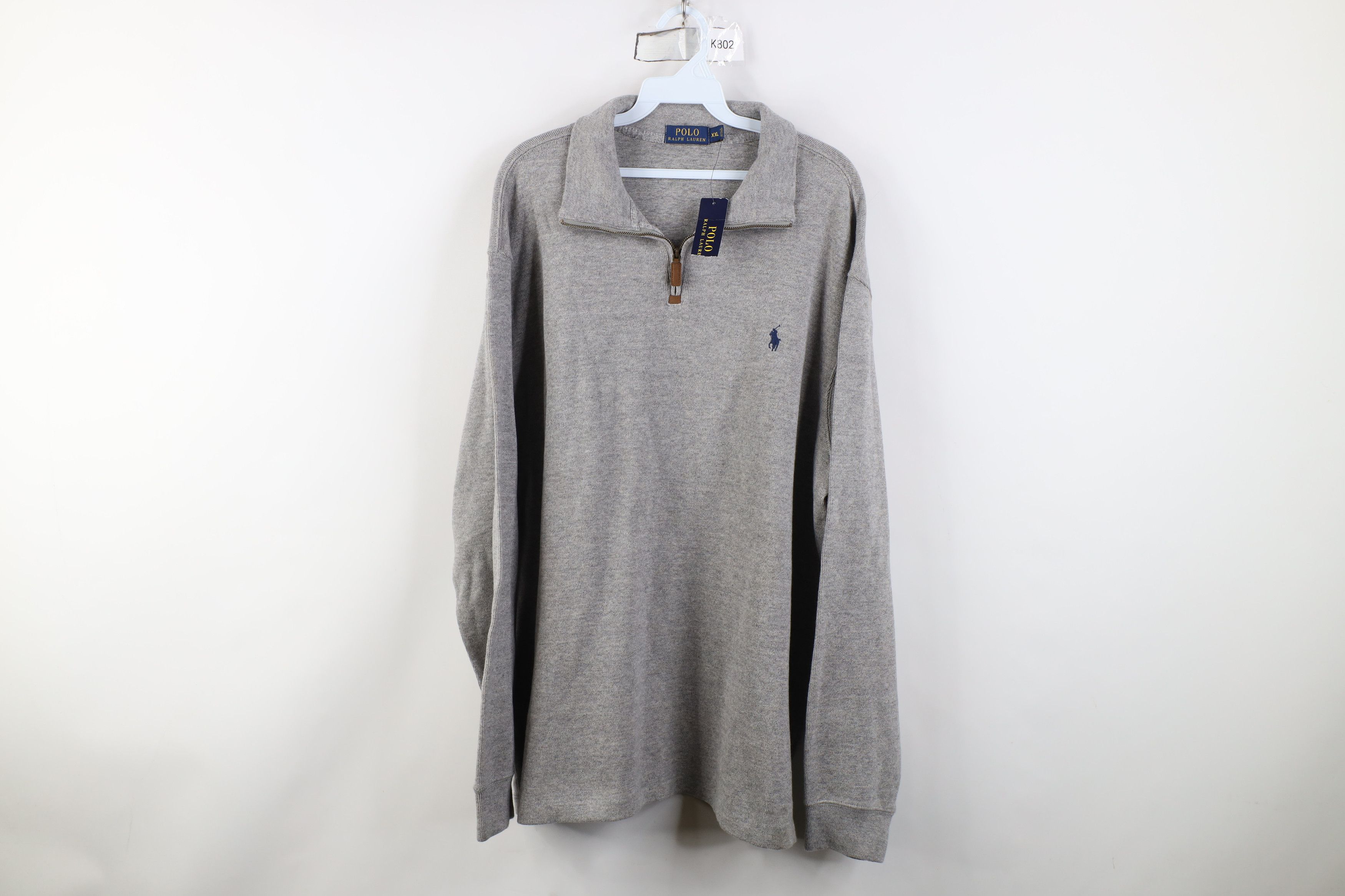 Ralph Lauren Deadstock Vintage Y2K Ralph Lauren Knit 1/4 Half Zip Sweater Size US XXL / EU 58 / 5 - 1 Thumbnail