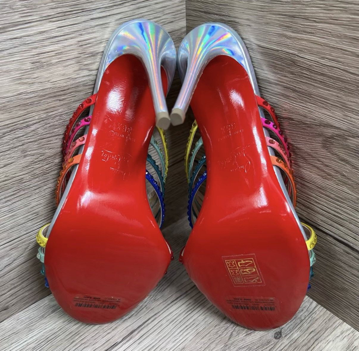 Christian Louboutin Christian Louboutin Colored Diamond High Heels J41 Size US 6.5 / IT 36.5 - 5 Thumbnail