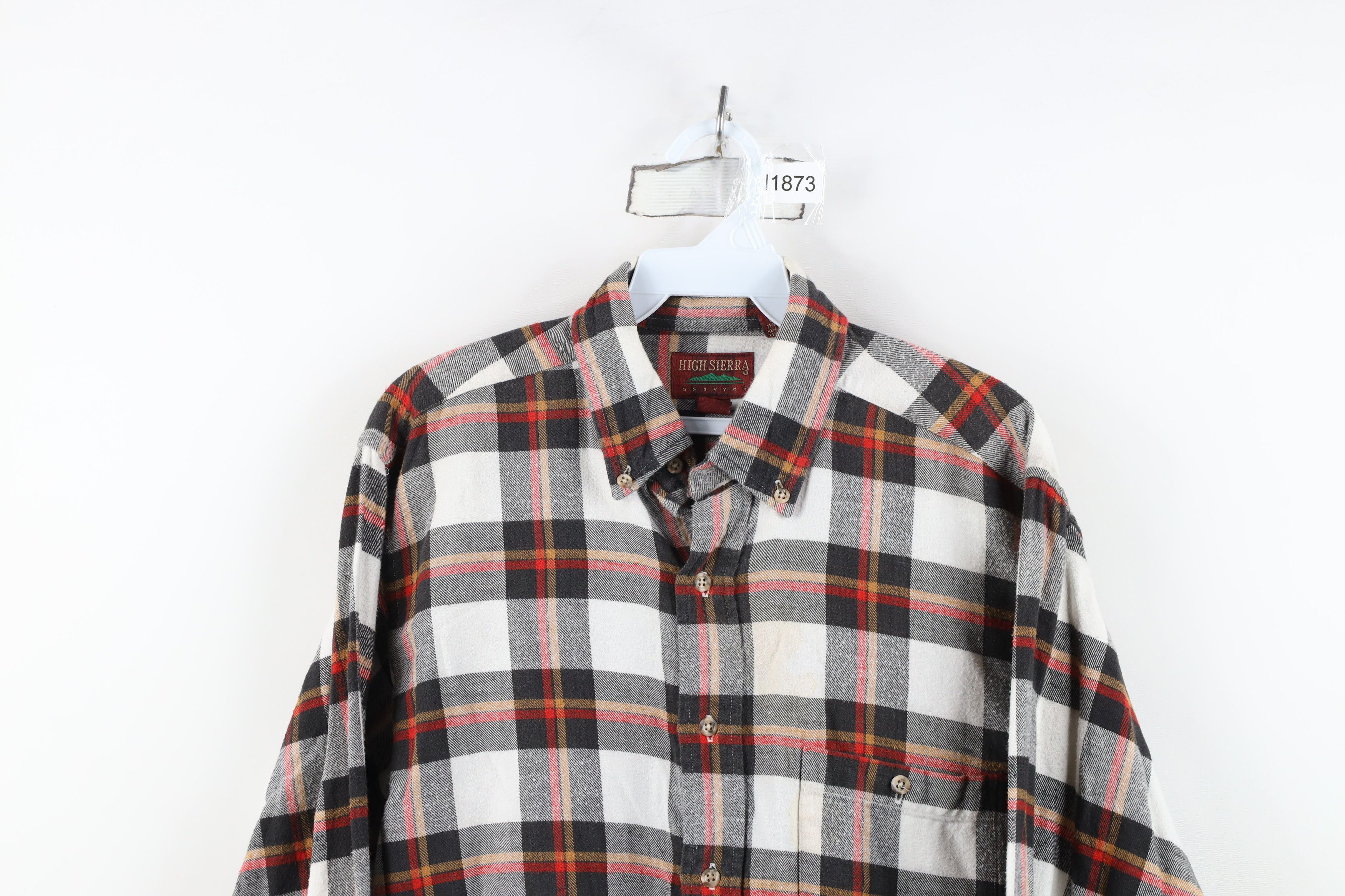 Vintage Vintage 90s Streetwear Flannel Collared Button Down Shirt Size US M / EU 48-50 / 2 - 2 Thumbnail