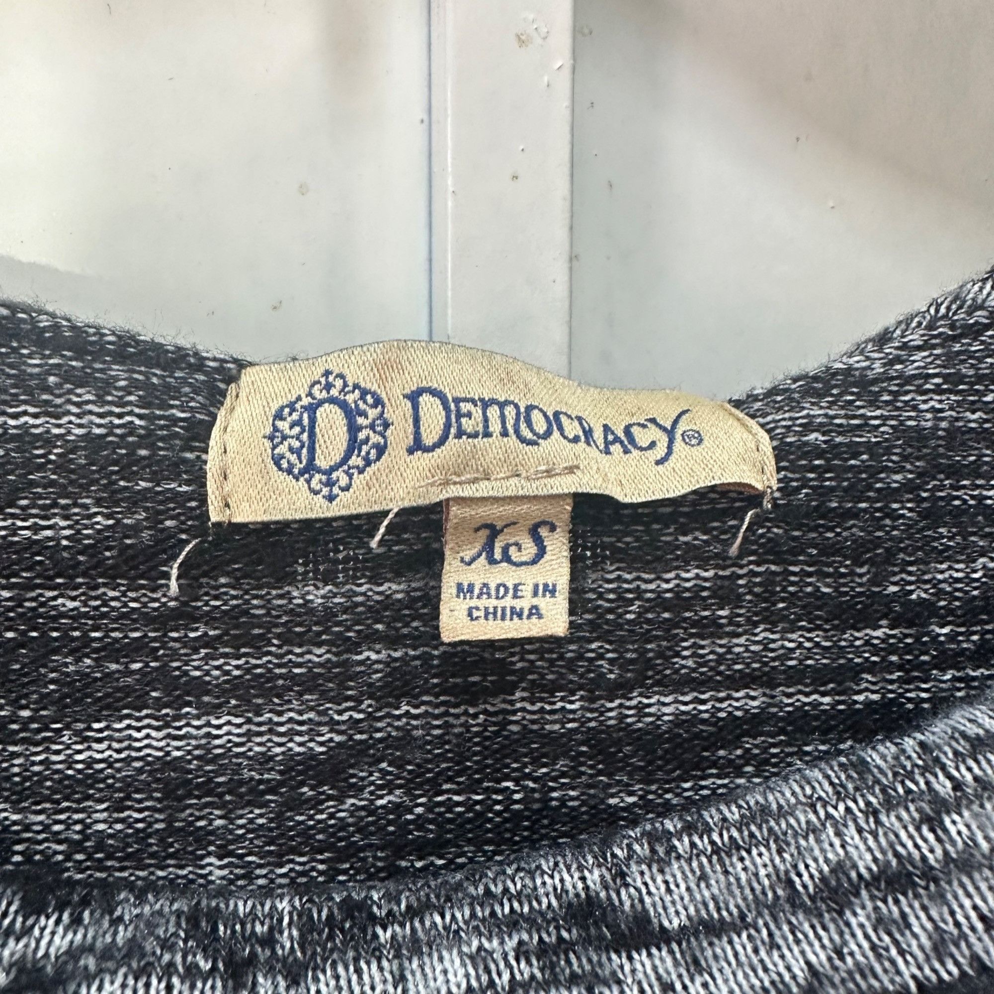 Other ✨Democracy XS Womens Large Cowl Neck Knit Top Tunic Gray Bla Size XS / US 0-2 / IT 36-38 - 3 Thumbnail