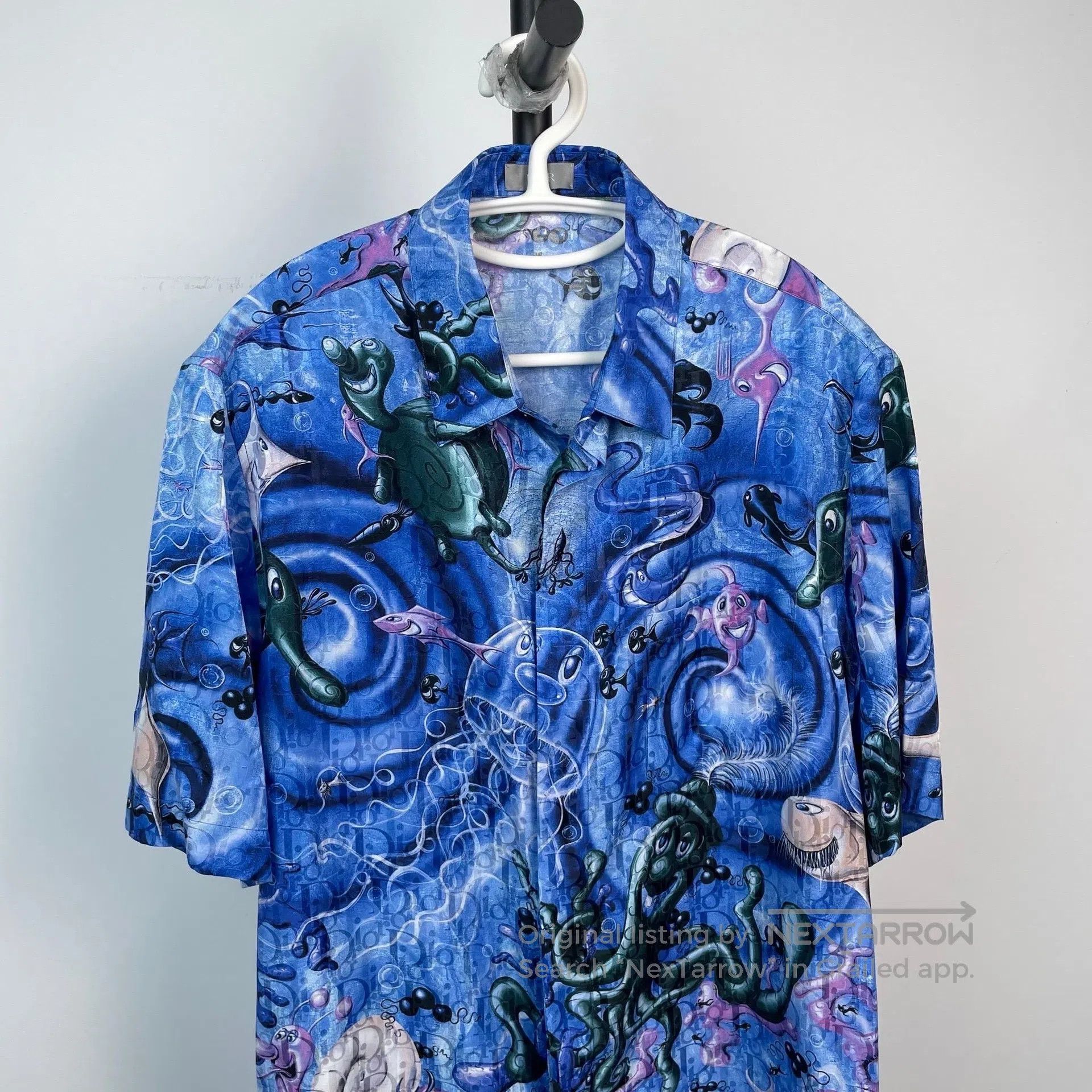 Dior Dior Underwater World Pattern Jacquard Short Sleeve Shirt| Size S / US 4 / IT 40 - 2 Thumbnail