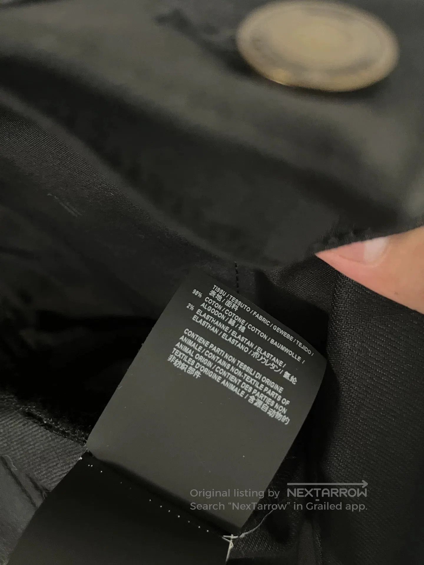 Saint Laurent Paris Saint Laurent D02 Slim Fit Black Jeans. Size US 30 / EU 46 - 5 Thumbnail