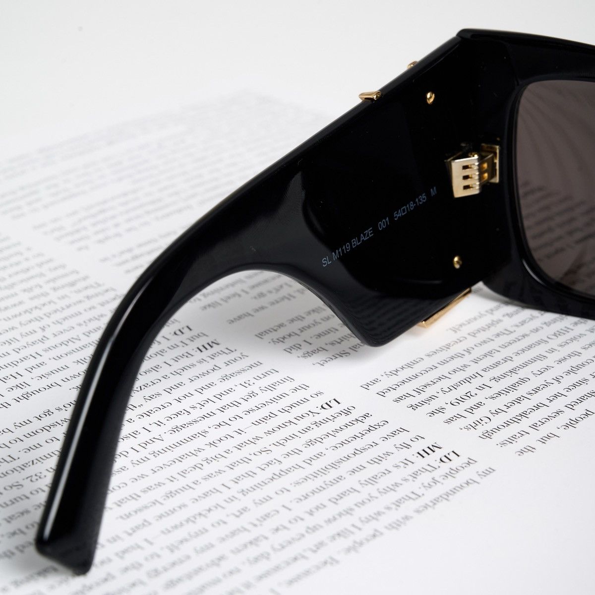 Yves Saint Laurent SAINT LAURENT SL M119 BLAZE 001 SUNGLASSES Size ONE SIZE - 5 Thumbnail