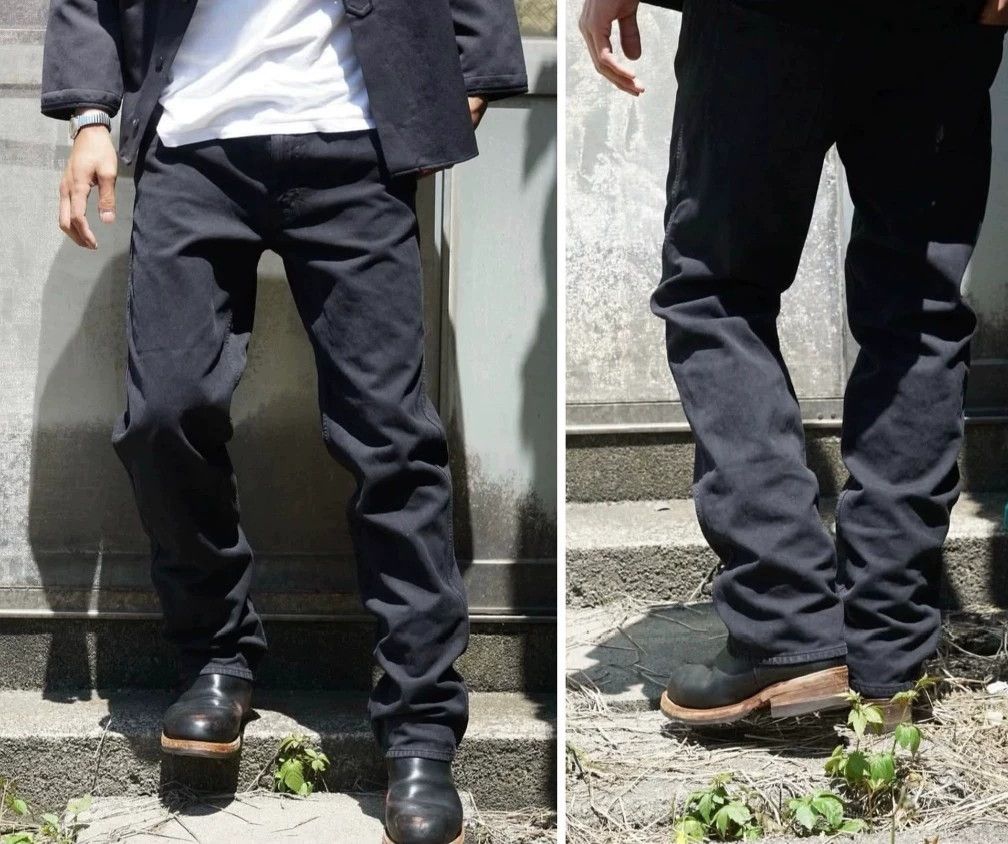 Visvim VISVIM FLUXUS 03 Washed Pique Straight Black Pants Size US 36 / EU 52 - 8 Thumbnail