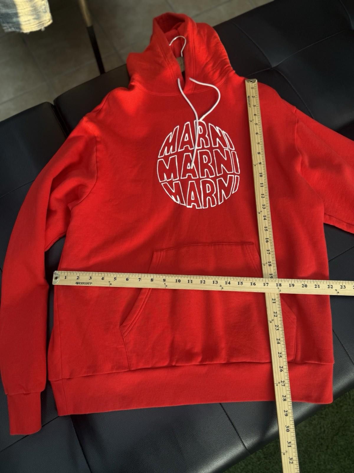 Marni Marni Hoodie Marni Logo Size (52) Red 100% Authentic Size US XL / EU 56 / 4 - 6 Thumbnail
