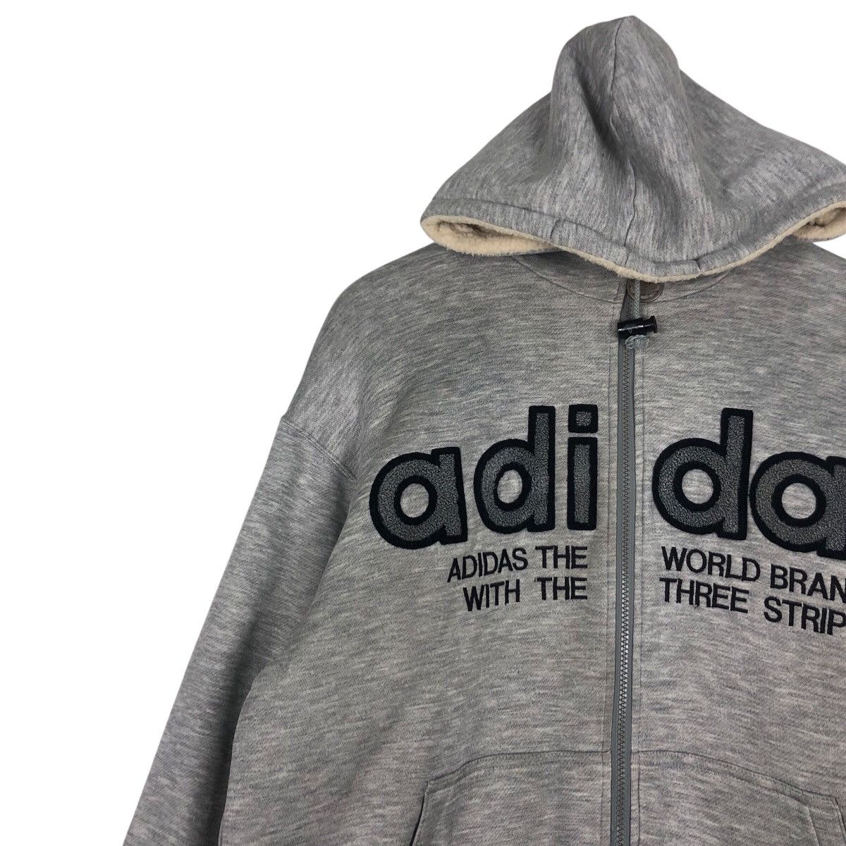 Adidas × Japanese Brand × Vintage Adidas Vintage Jacket Sweater Big Logo 90s Collection #A1 Size US L / EU 52-54 / 3 - 6 Thumbnail