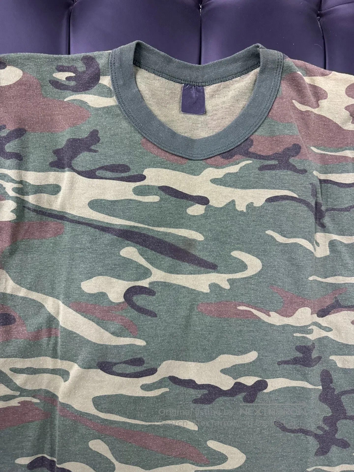 VINNY's Vintage Camouflage Short Sleeve Tee 1990s. Size US XL / EU 56 / 4 - 2 Thumbnail