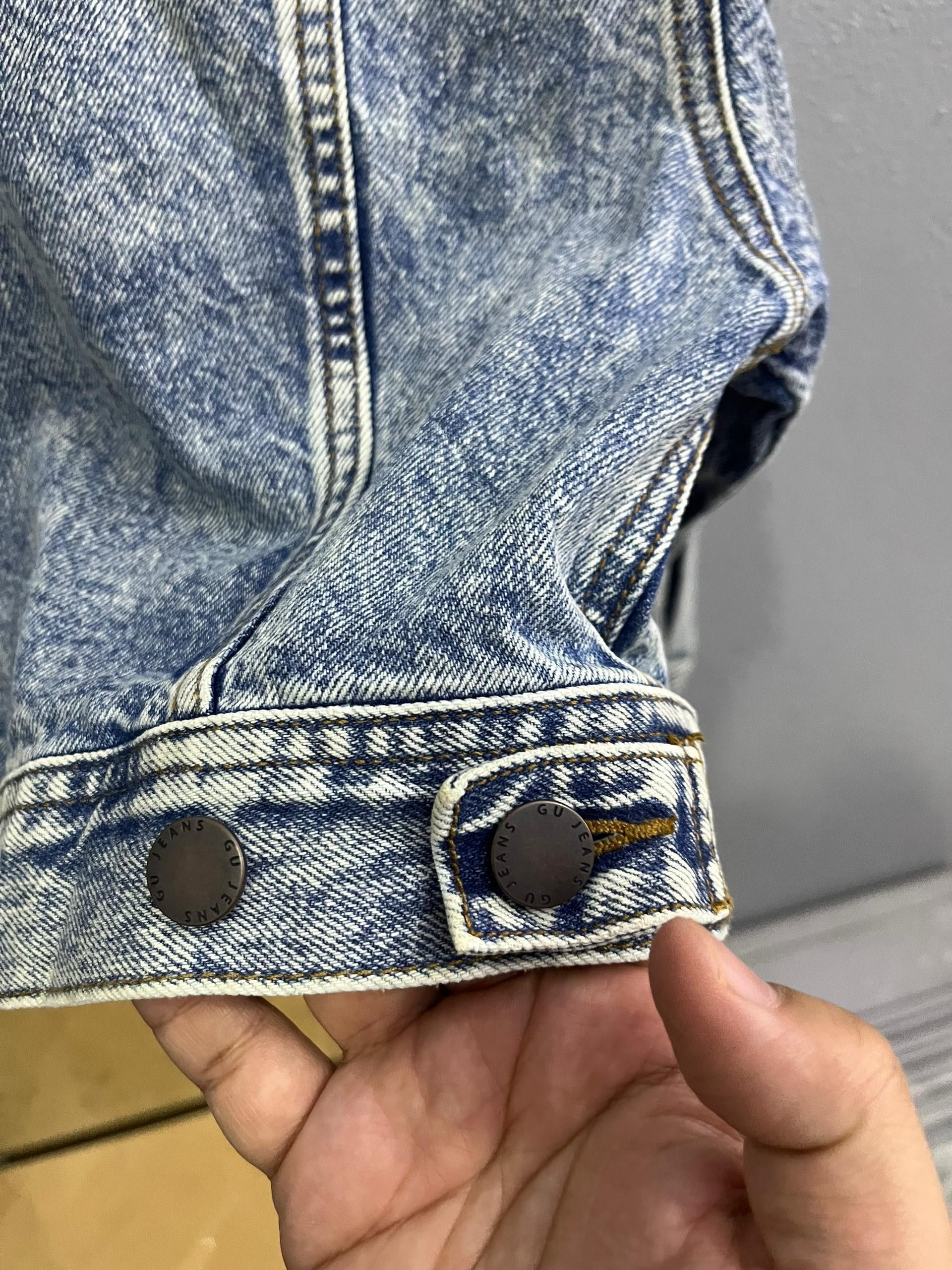 GU GU Cropped Denim Jacket Acid Wash Japan Size S / US 4 / IT 40 - 9 Thumbnail