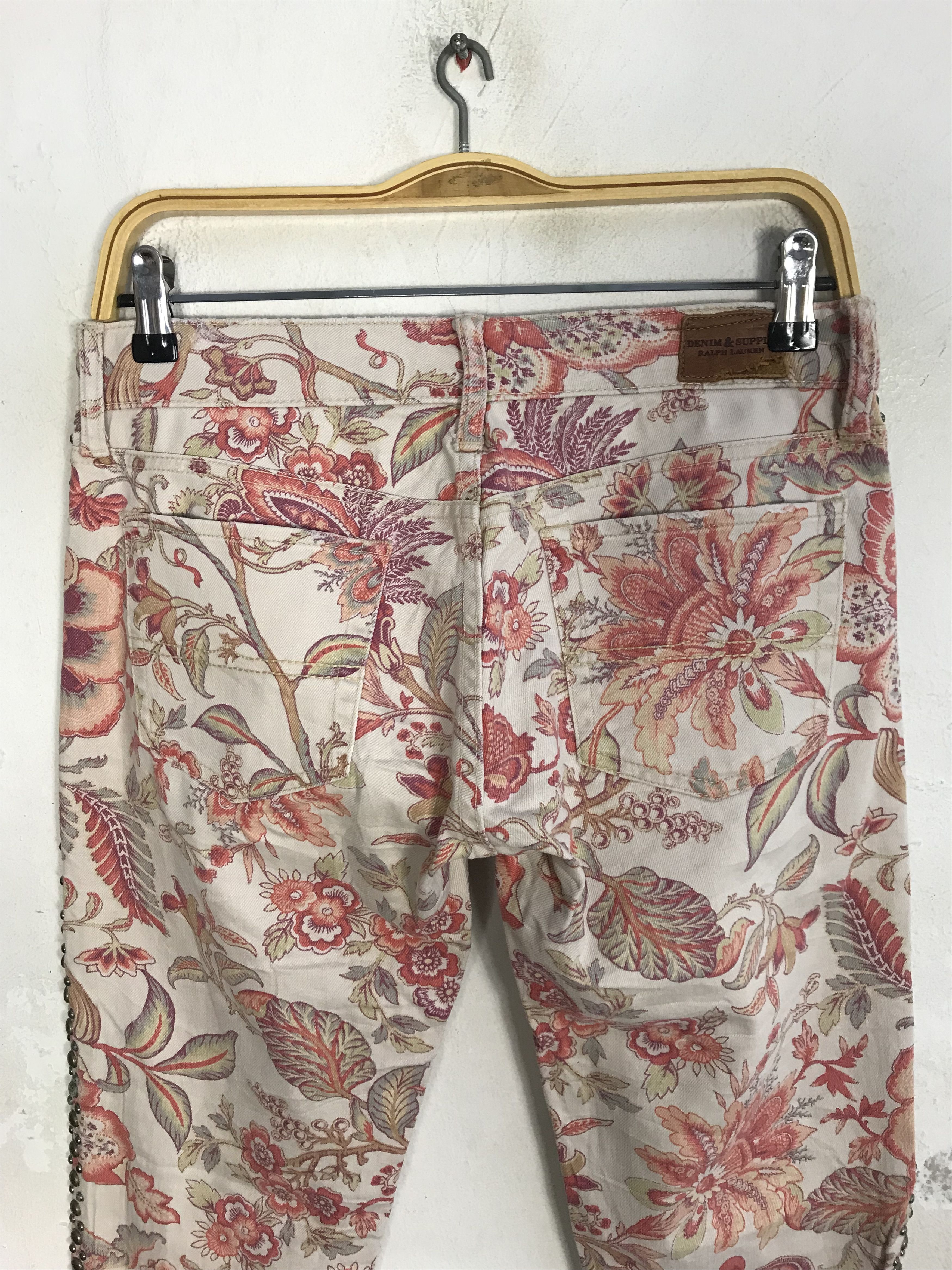 Ralph Lauren Ralph Lauren Denim Pant Paisley Art All Over Printed Size 29" - 4 Thumbnail