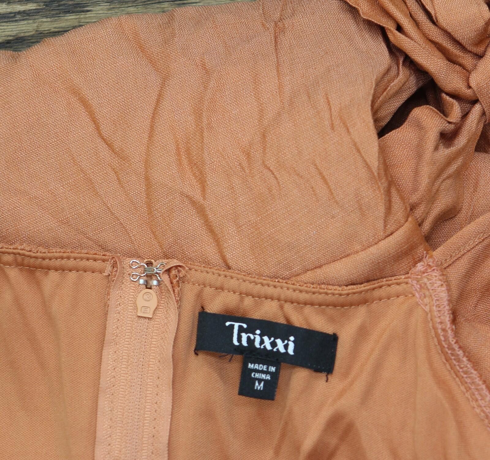 Other Trixxi Juniors Faux-wrap Dress 26ed087hwi Burnt Orange M Size M / US 6-8 / IT 42-44 - 4 Thumbnail