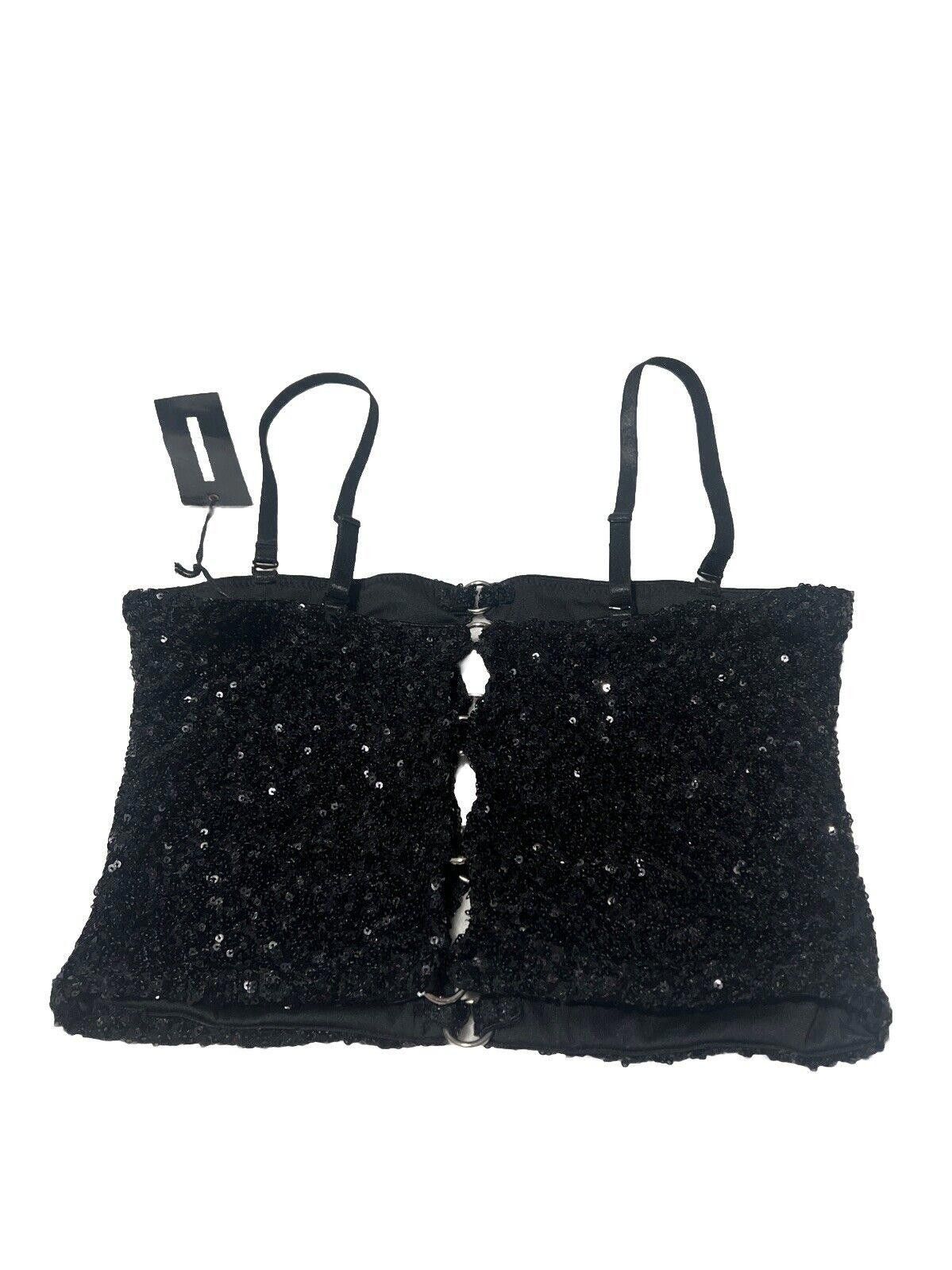 Designer Sequin Sunlit Reflection Tube Top Dolls Kill Rave Bustier Size M / US 6-8 / IT 42-44 - 3 Thumbnail