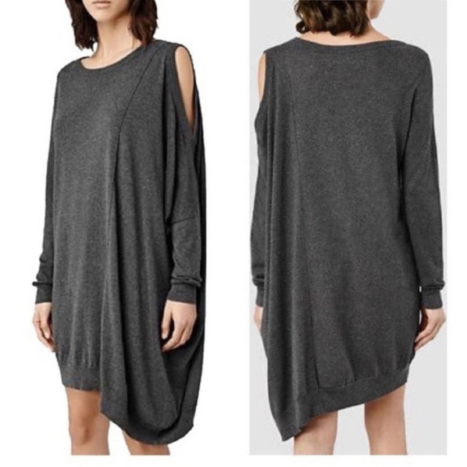 Allsaints AllSaints Roulo Jumper Gray Asymmetrical Sweater Dress Sz 2 Size XS / US 0-2 / IT 36-38 - 8 Thumbnail