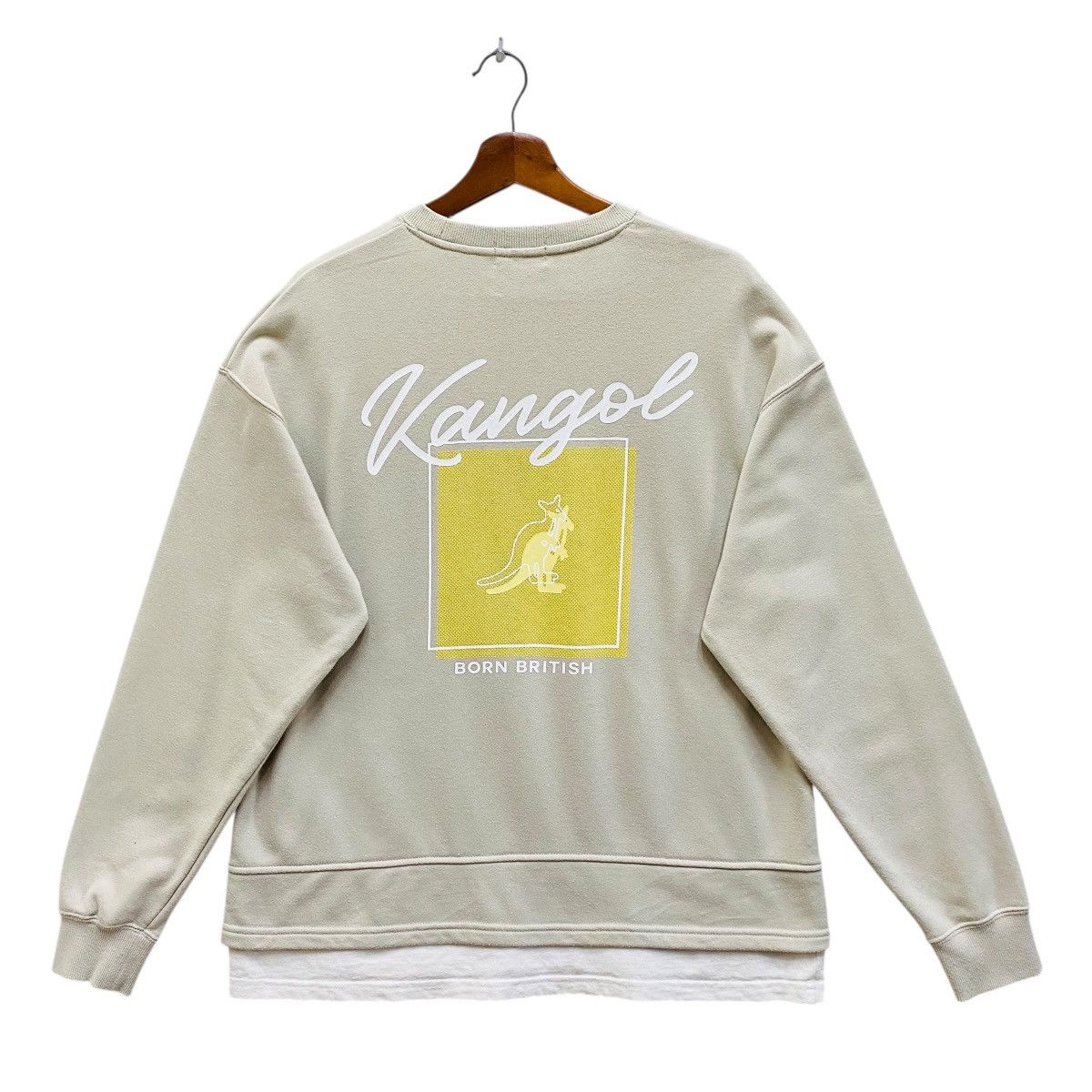 Kangol Kangol Born British Sweatshirt Beige Medium Layered Look Size US M / EU 48-50 / 2 - 1 Thumbnail