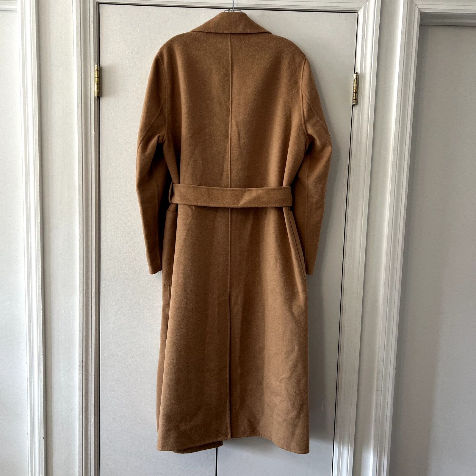 Reiss Reiss Lucia Double-Breasted Wool-Blend Coat in Camel Size XL / US 12-14 / IT 48-50 - 12 Thumbnail