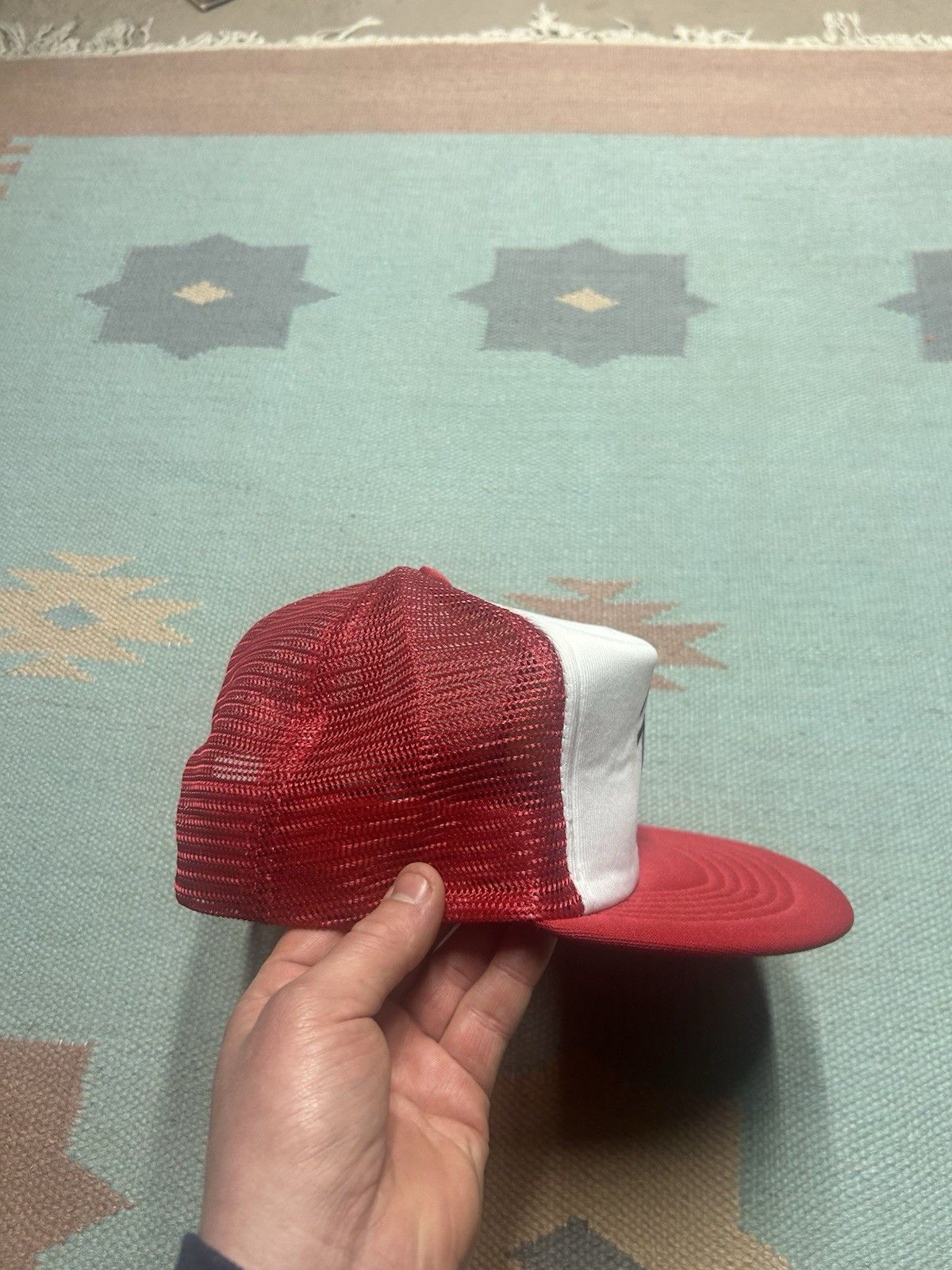 Vintage Vintage trucker hat GAF 100 anniversary red white snap Size ONE SIZE - 9 Thumbnail