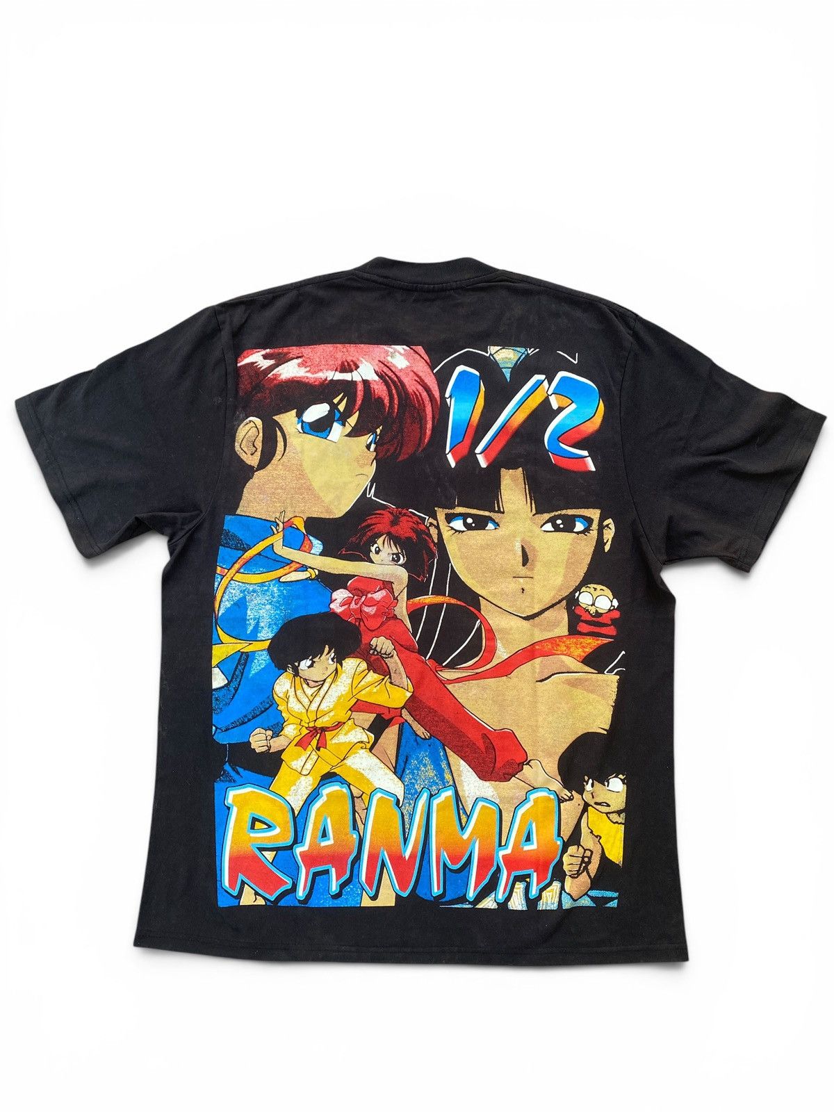 Japanese Brand Rare Mexican Style Ranma 1/2 Anime Double Sided Manga Shirt Size US XL / EU 56 / 4 - 12 Thumbnail