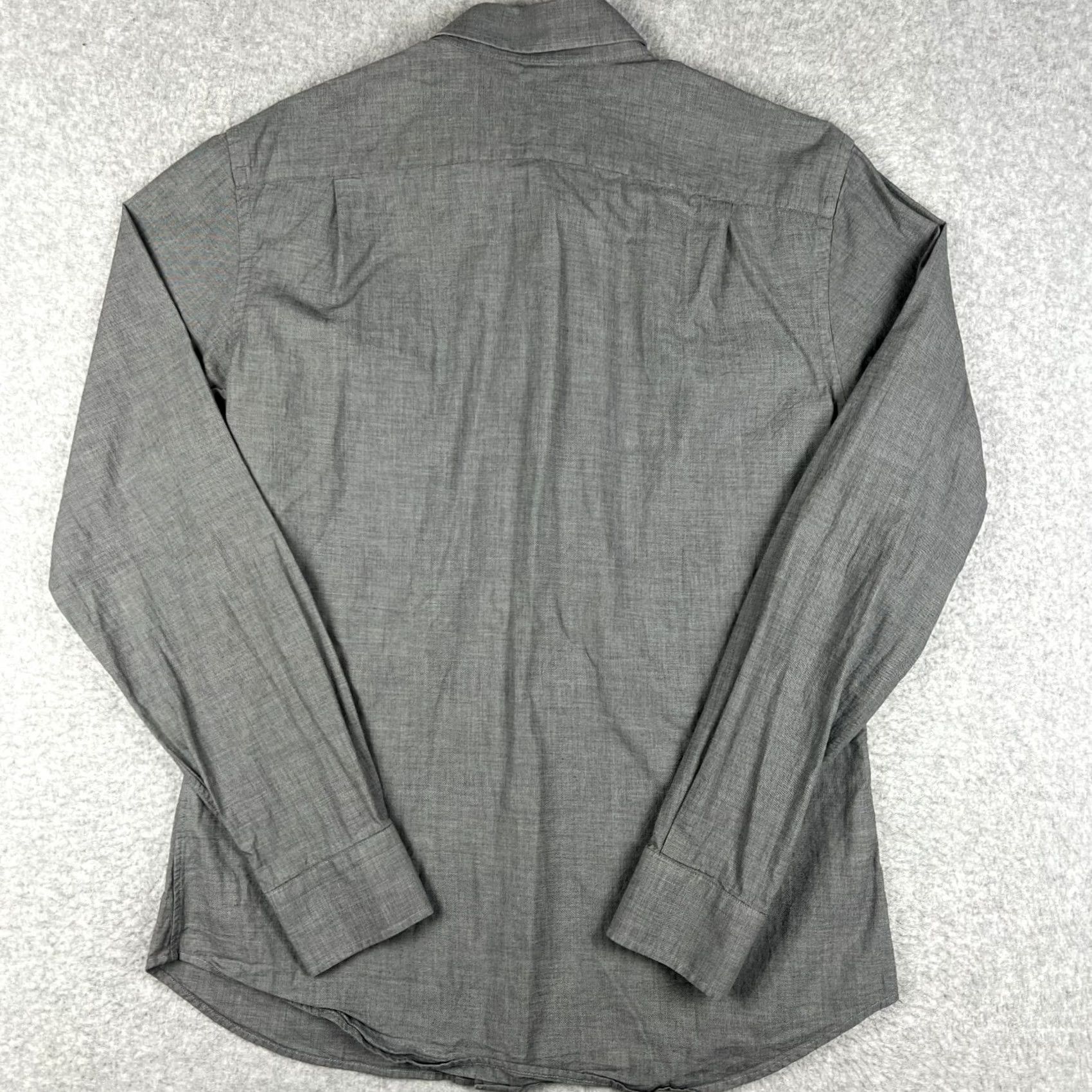 Vintage Teddy Stratford NYC Shirt Long Sleeve Button Zip Mens Medium / Large Grey Size US M / EU 48-50 / 2 - 2 Thumbnail