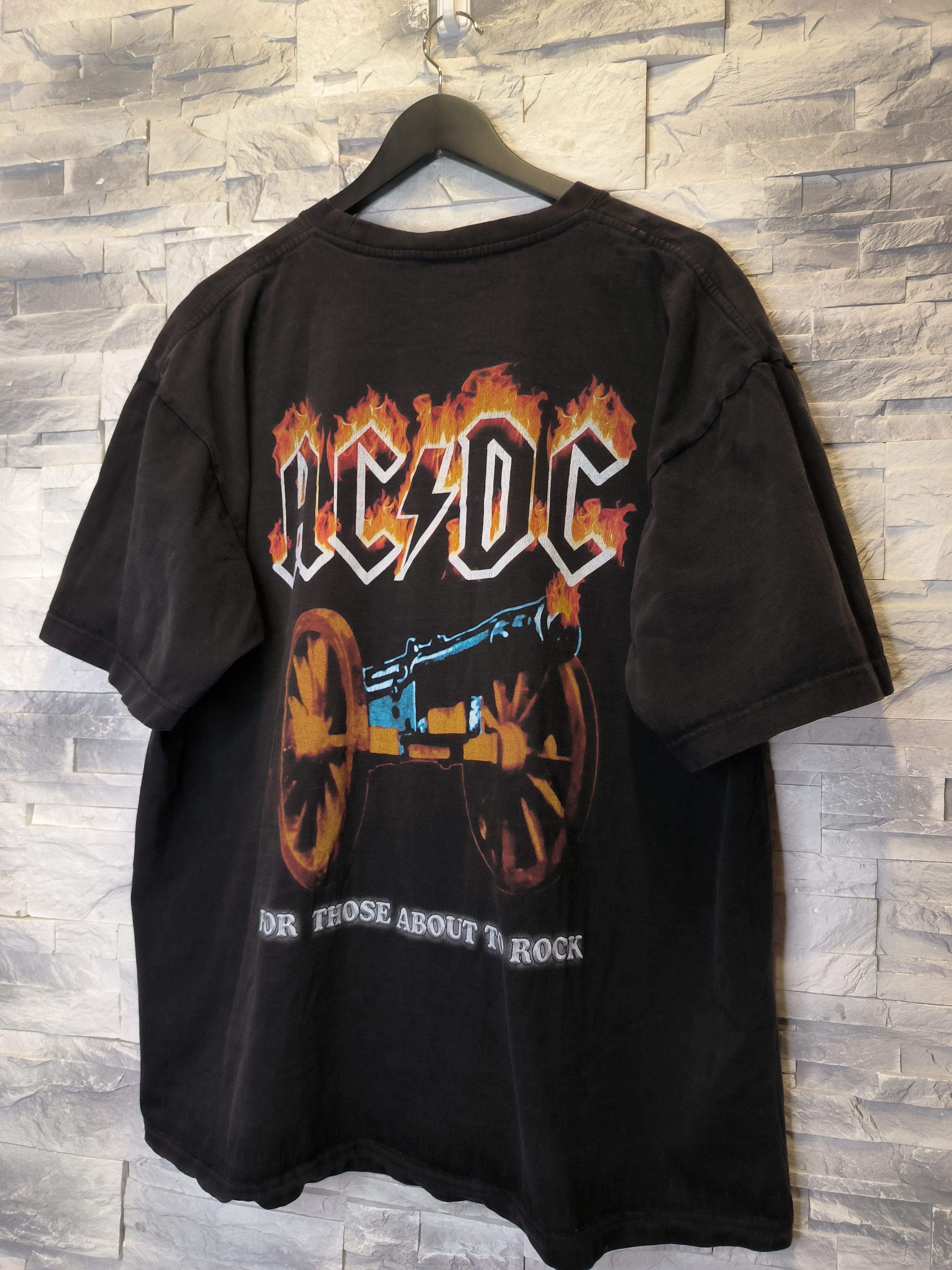 Band Tees Vintage ACDC Those to Rock Tee Shirt Print Black Size US XXL / EU 58 / 5 - 4 Thumbnail