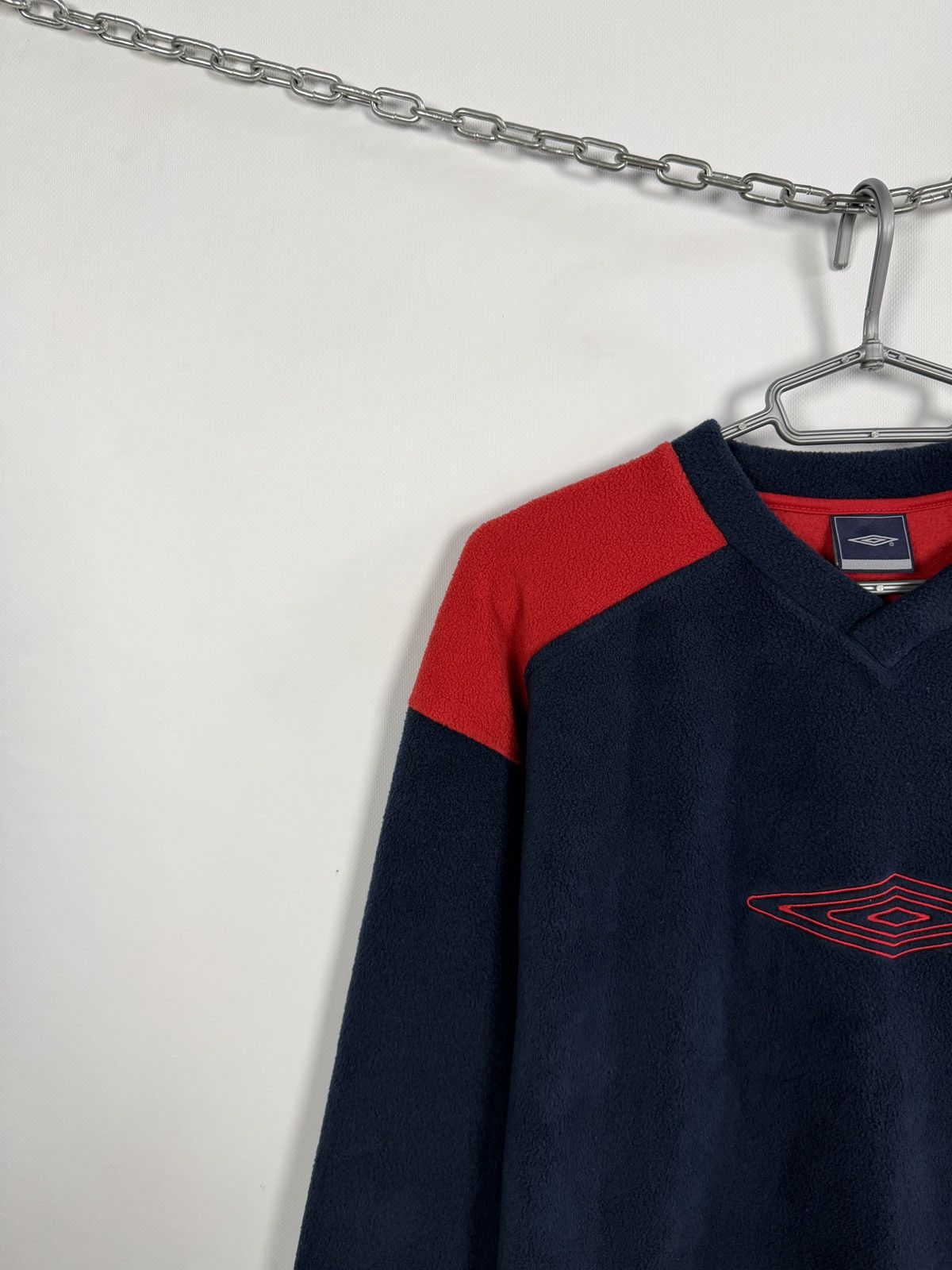 Umbro UMBRO Vintage Fleece Pullover Big Logo Sweatshirt Size L Size US L / EU 52-54 / 3 - 3 Thumbnail