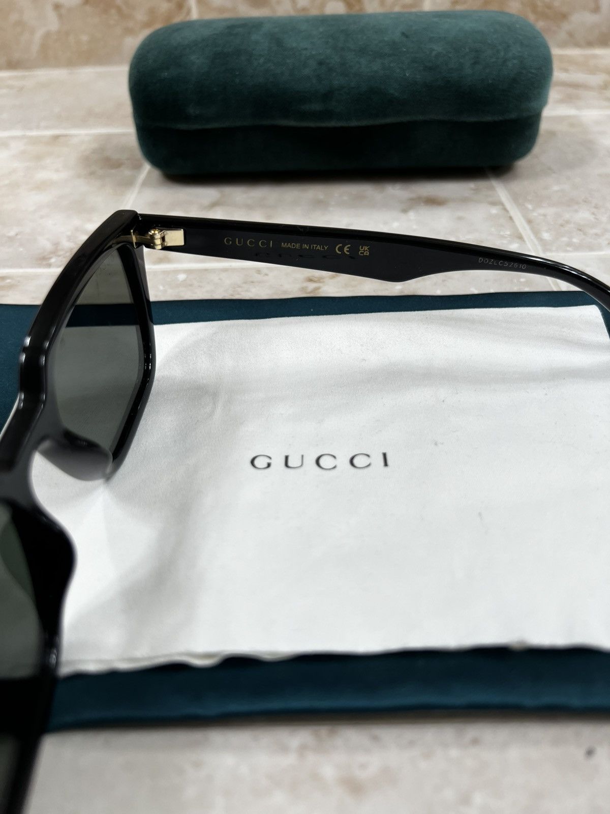 Gucci Gucci Sunglasses Black/Gold (Gender Fluid Size ONE SIZE - 13 Thumbnail