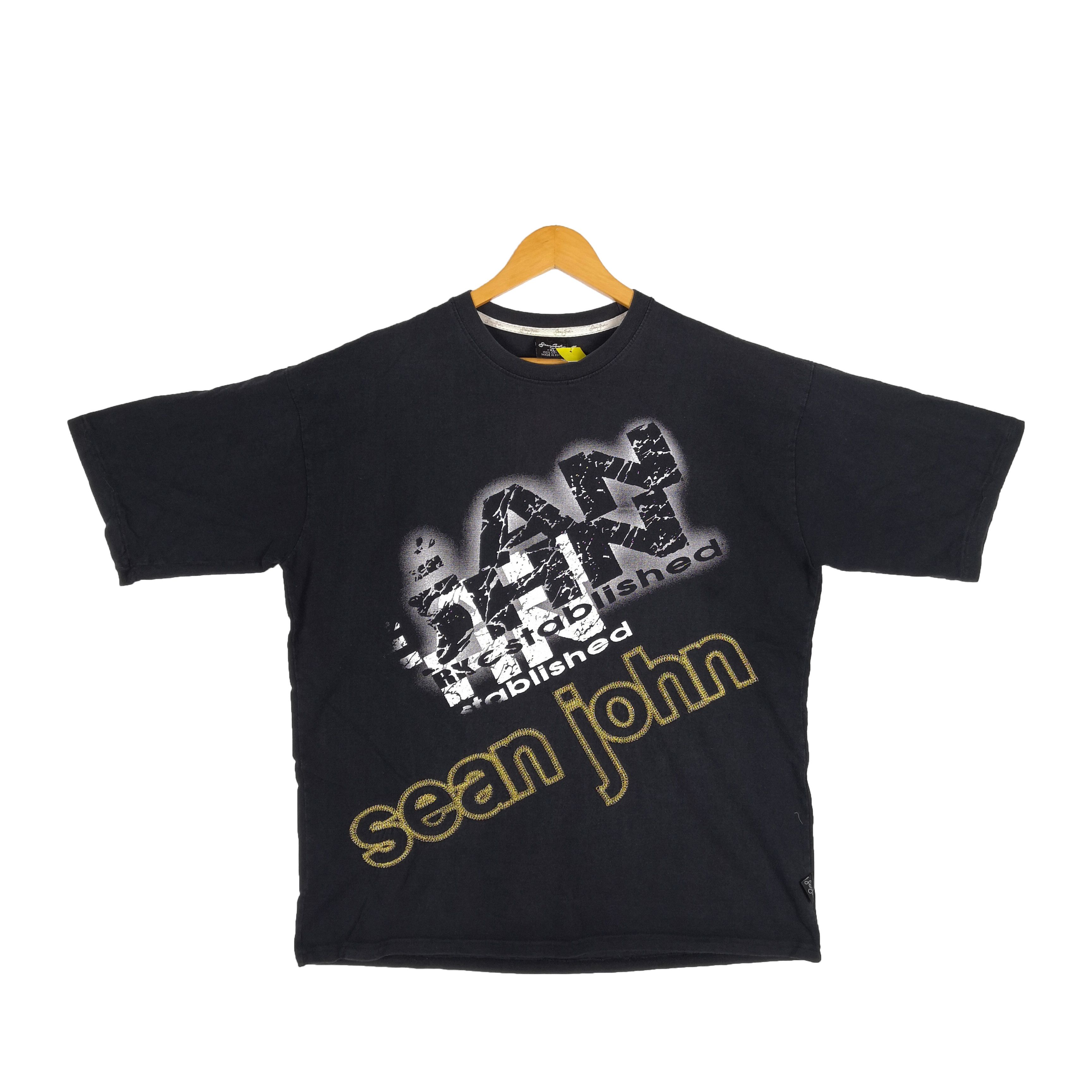 Vintage Y2K Baggy Sean John T-Shirt Streetwear Crewneck Tees