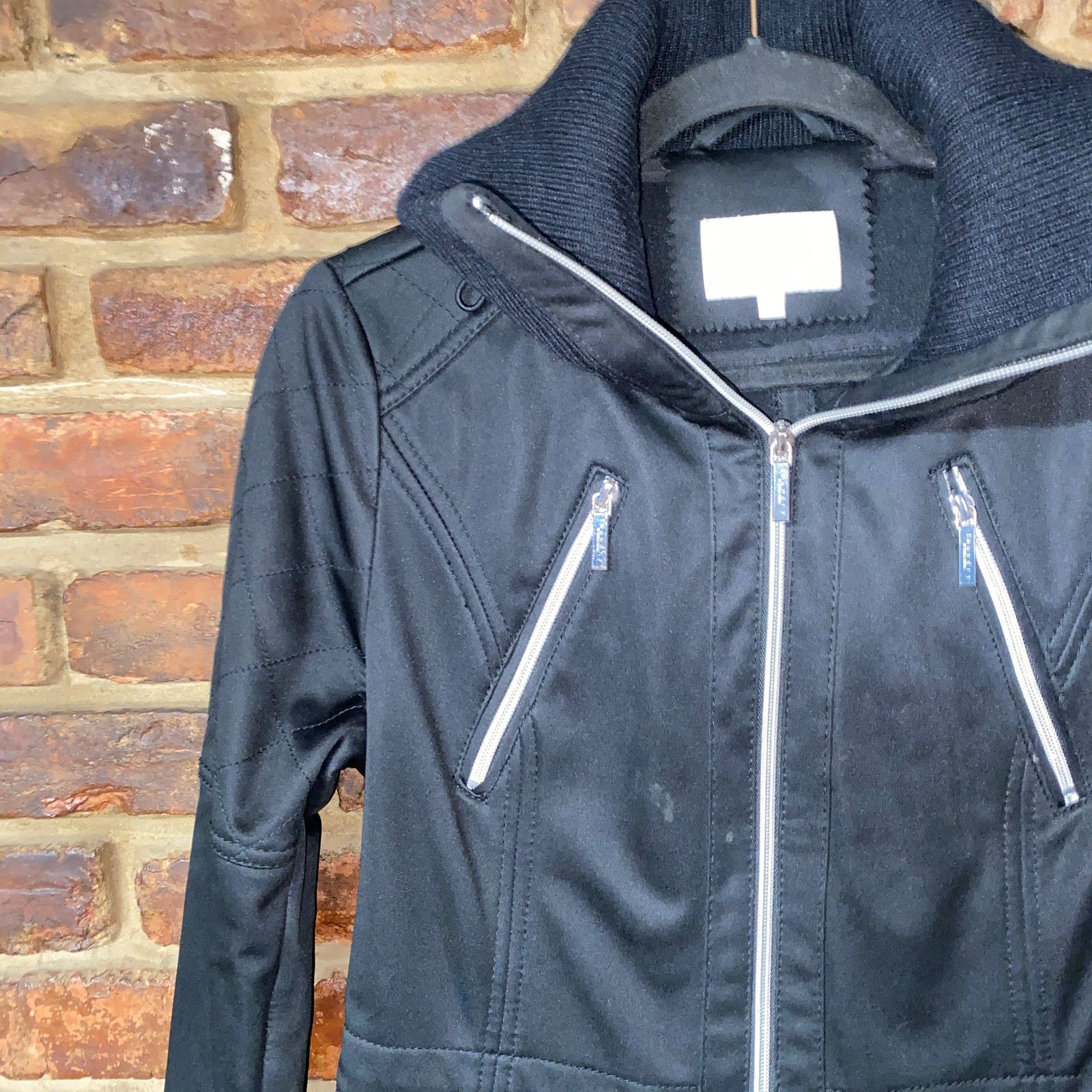 Laundry by Shelli Segal Laundry Shelli Segal Black Lightweight Softshell Jacket XS Size XS / US 0-2 / IT 36-38 - 2 Thumbnail